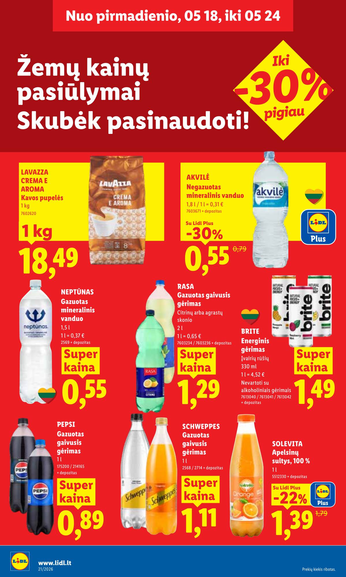 Lidl - LIDL SAVAITĖS Maisto prekių akcijų leidinys 20 puslapis