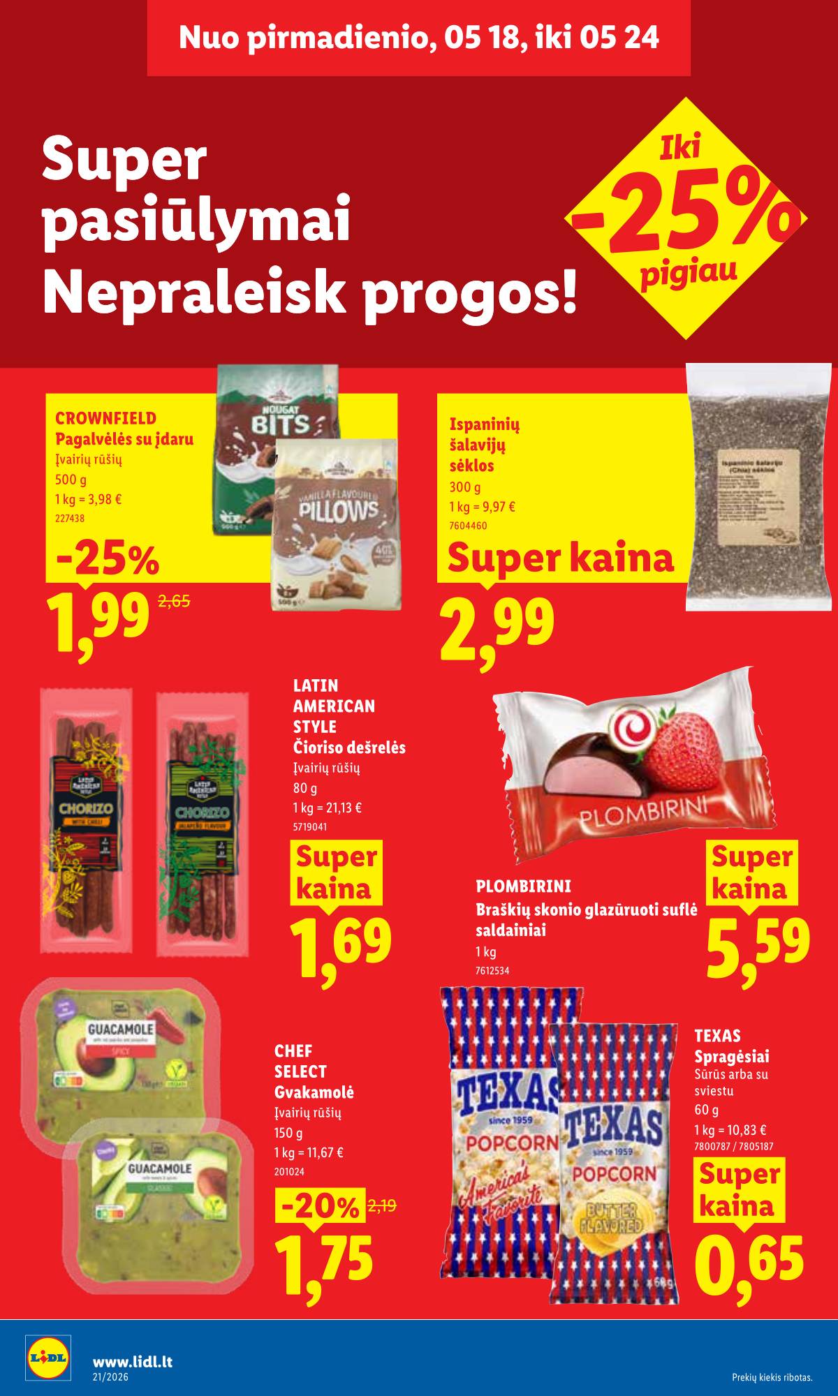 Lidl - LIDL SAVAITĖS Maisto prekių akcijų leidinys 22 puslapis