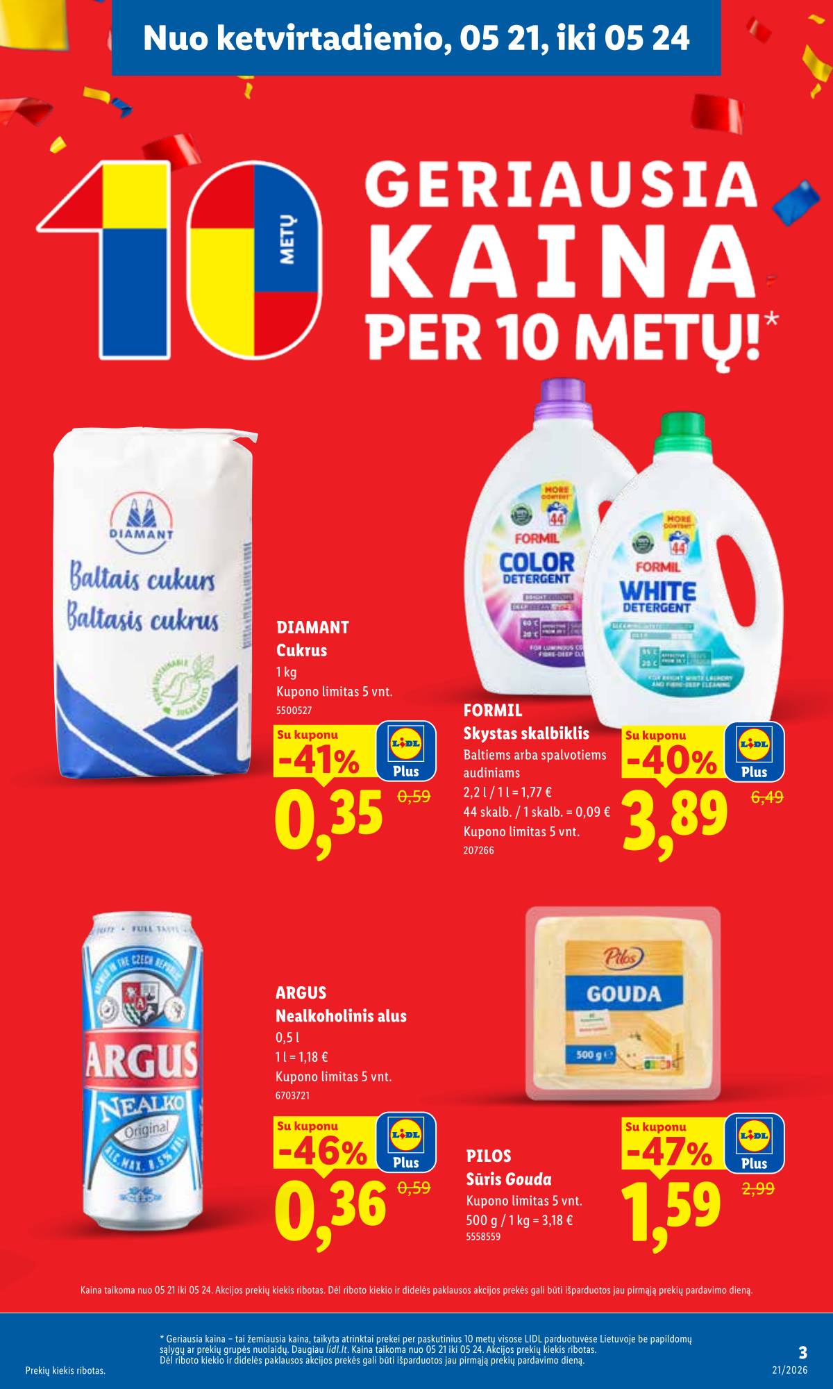 Lidl - LIDL SAVAITĖS Maisto prekių akcijų leidinys 3 puslapis