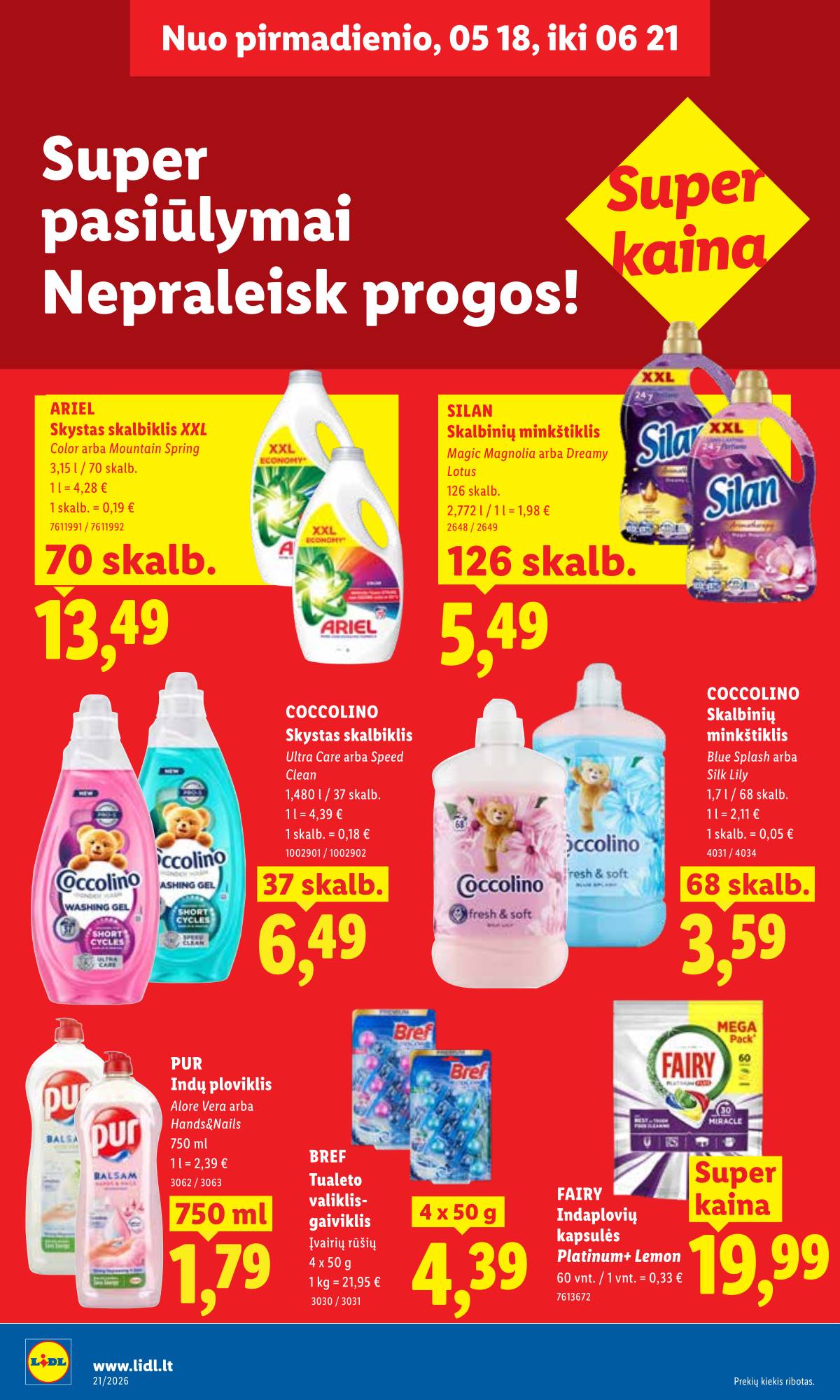 Lidl - LIDL SAVAITĖS Maisto prekių akcijų leidinys 32 puslapis
