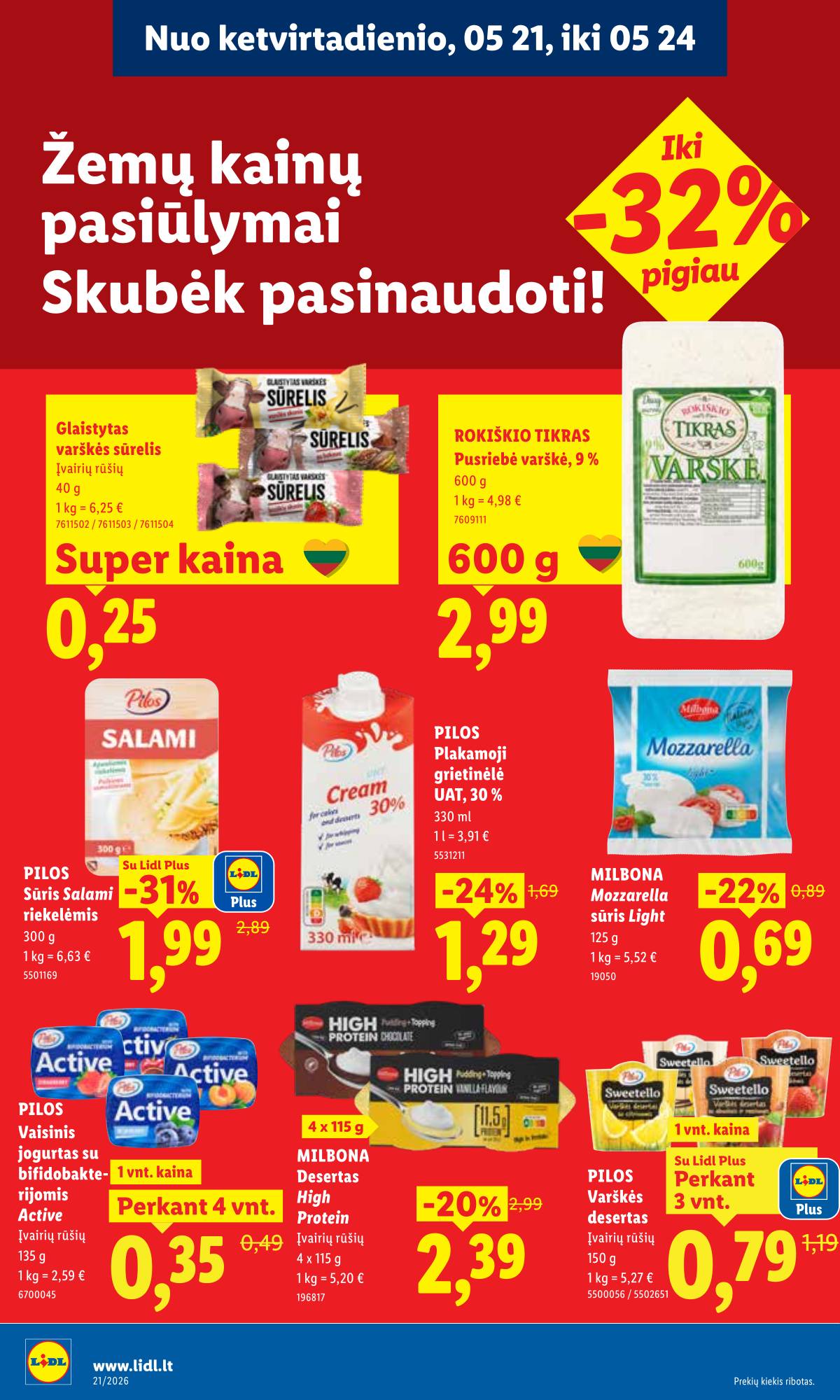 Lidl - LIDL SAVAITĖS Maisto prekių akcijų leidinys 34 puslapis