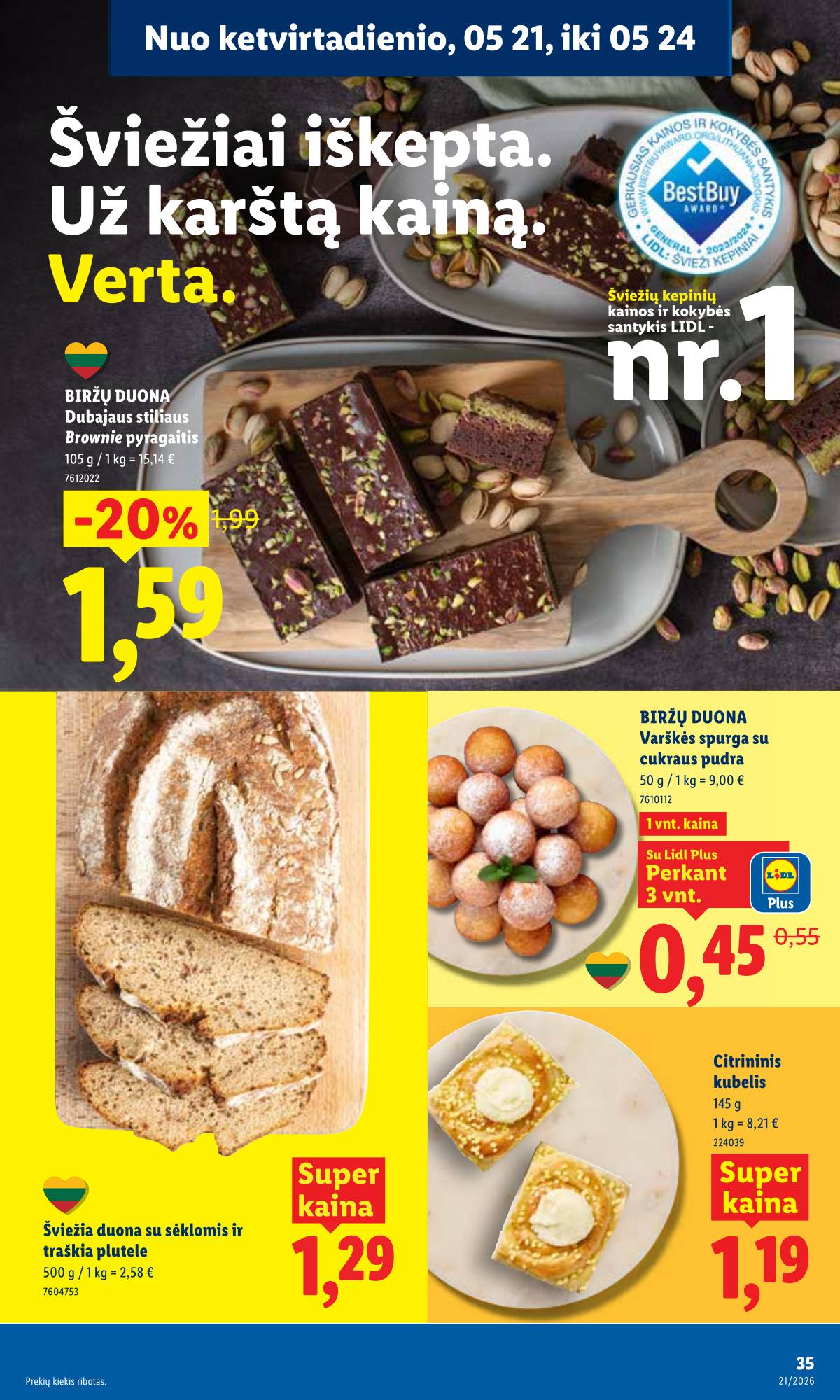 Lidl - LIDL SAVAITĖS Maisto prekių akcijų leidinys 37 puslapis