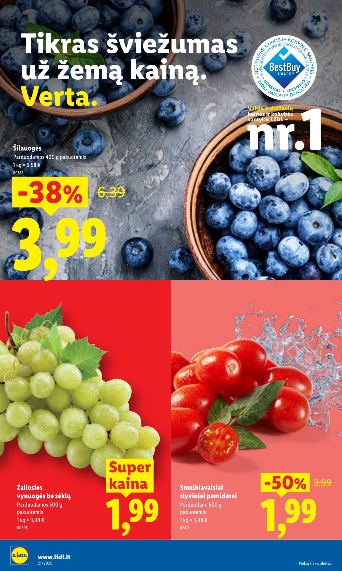 Lidl - LIDL SAVAITĖS Maisto prekių akcijų leidinys 38 puslapis