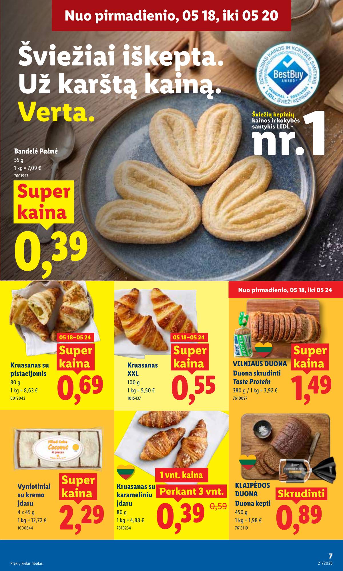 Lidl - LIDL SAVAITĖS Maisto prekių akcijų leidinys 7 puslapis