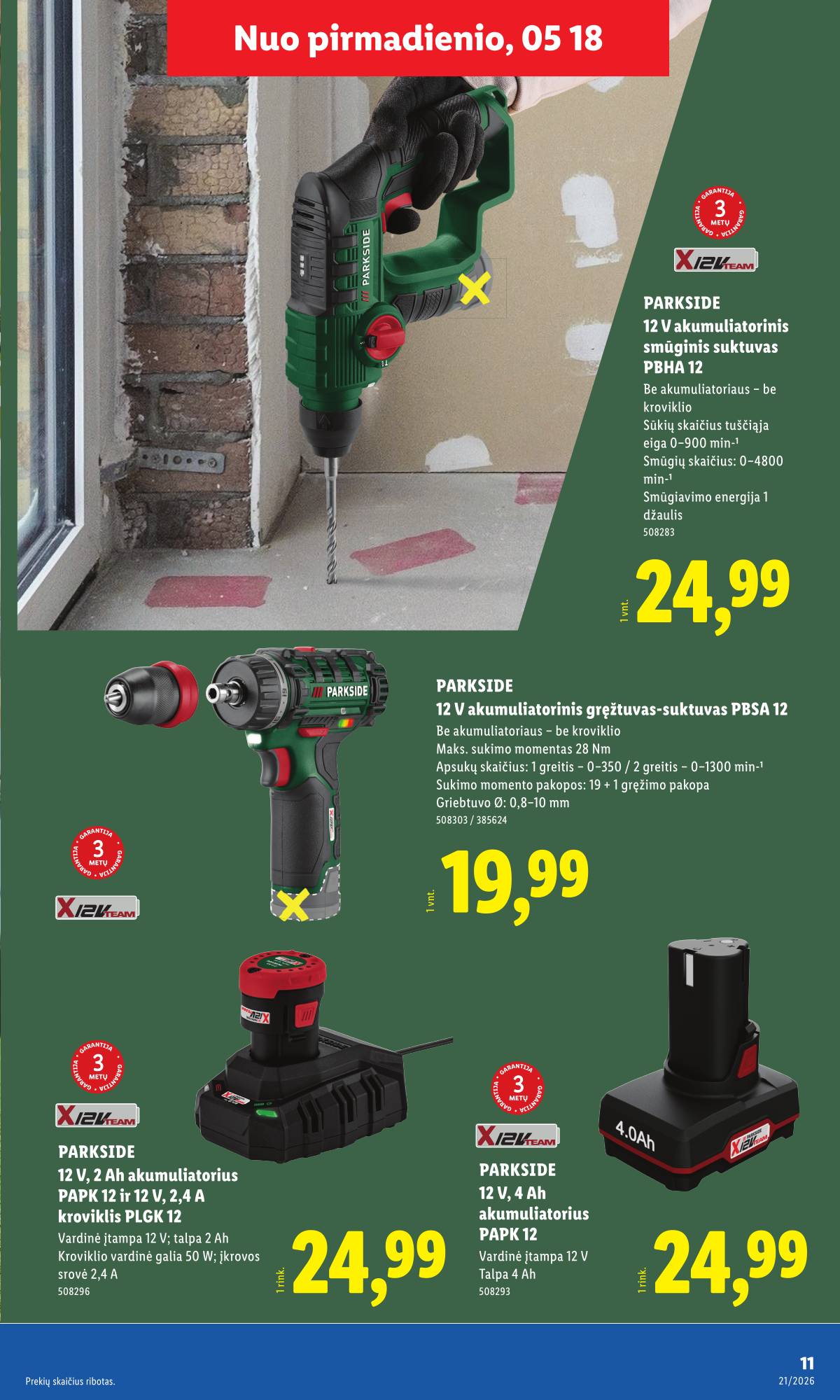 Lidl - LIDL Ne maisto prekių akcijų leidinys 11 puslapis