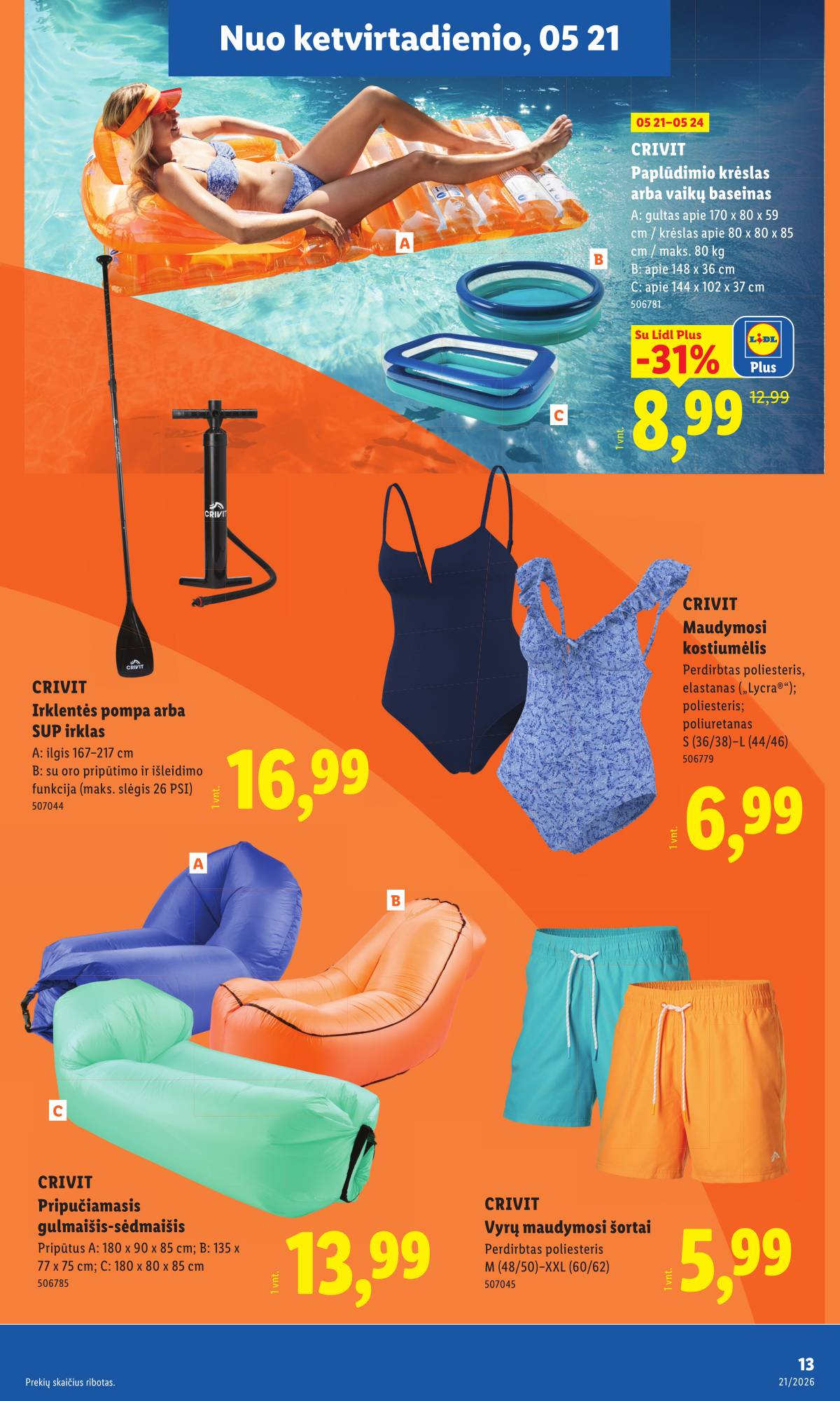 Lidl - LIDL Ne maisto prekių akcijų leidinys 13 puslapis