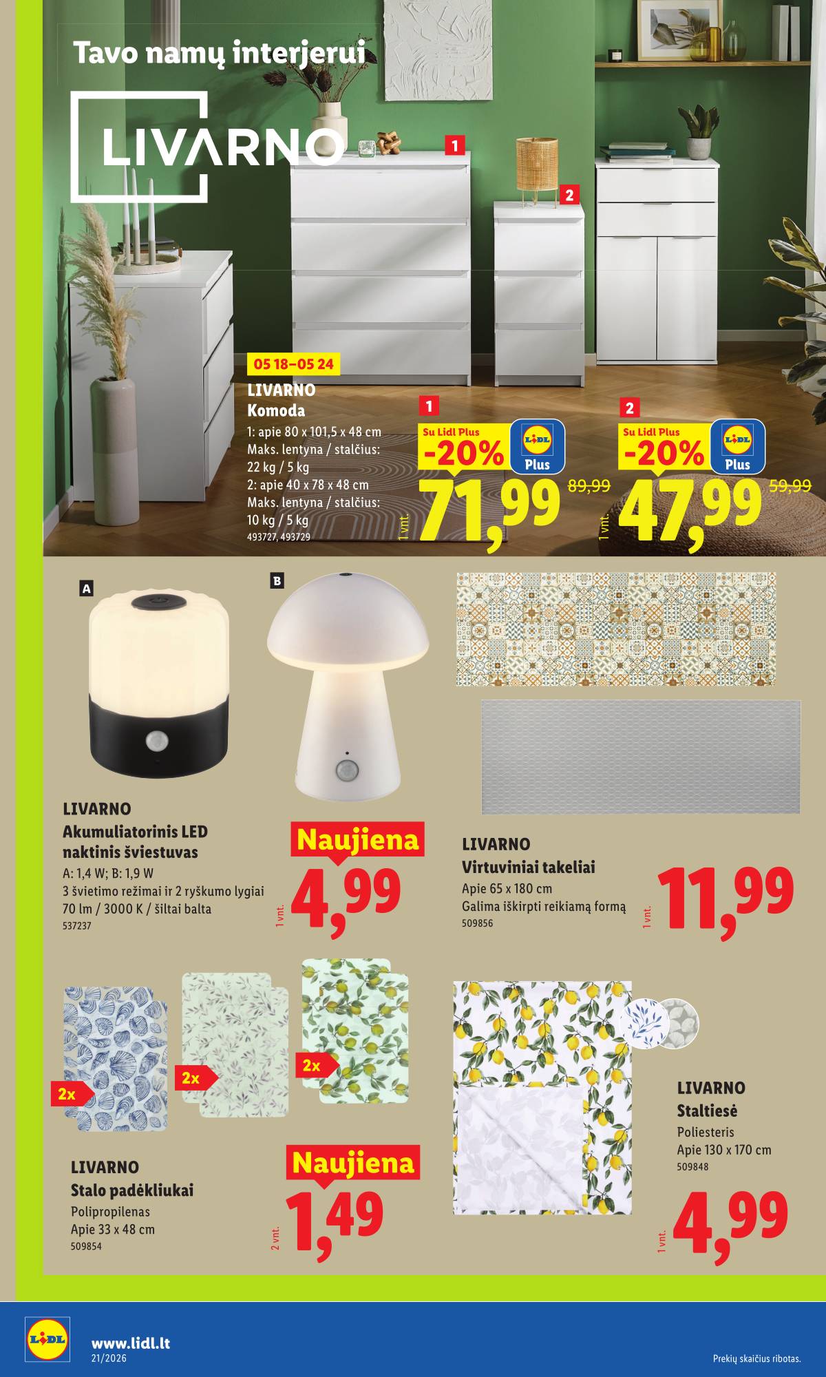 Lidl - LIDL Ne maisto prekių akcijų leidinys 6 puslapis