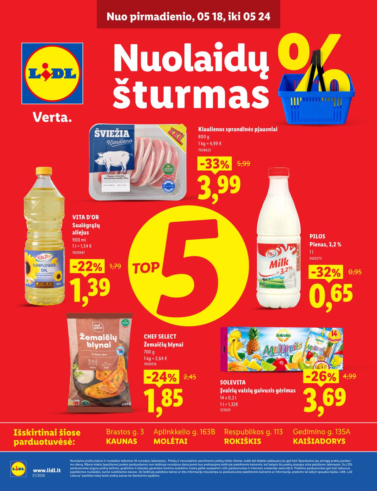 Lidl - Keturiose LIDL parduotuvėse! 1 puslapis