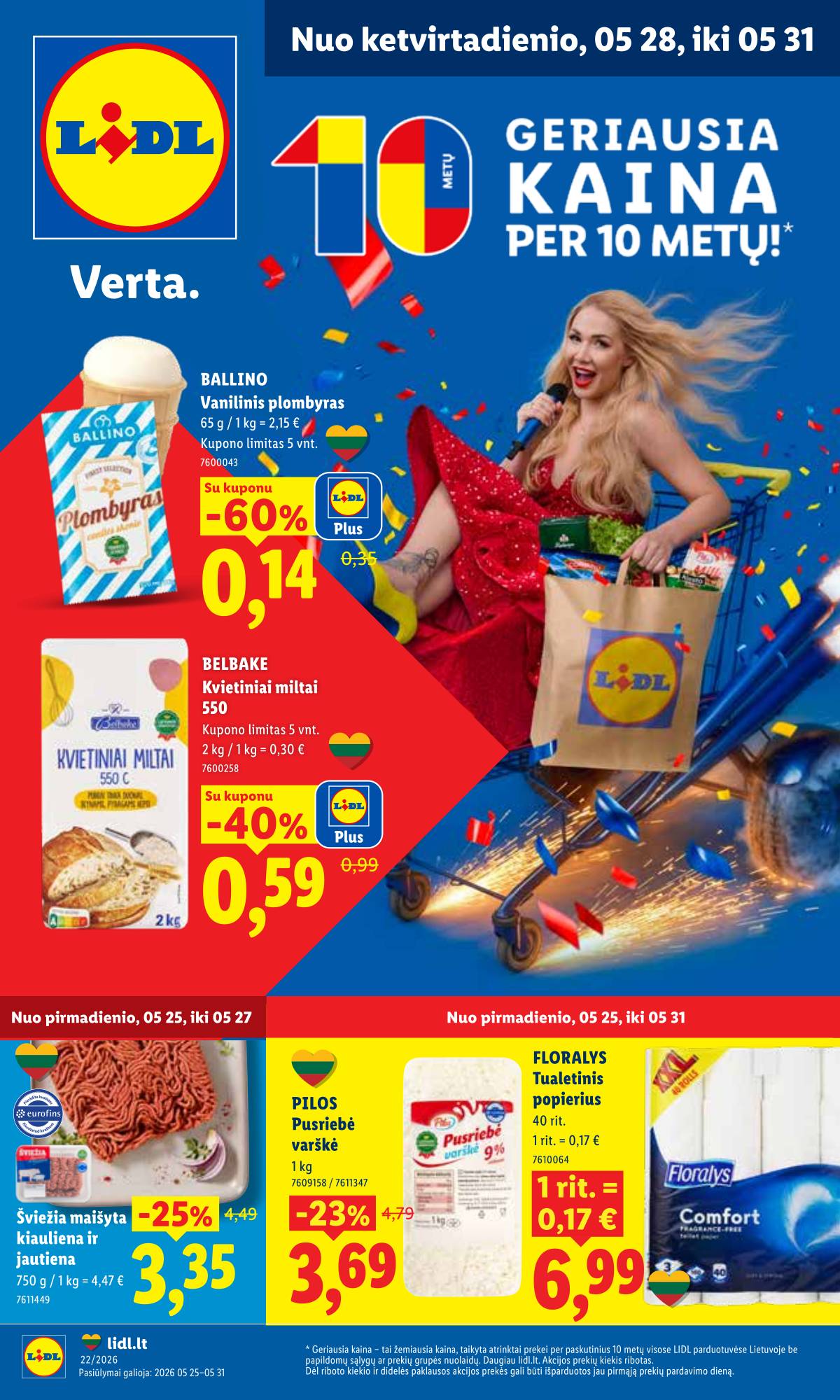 Lidl - LIDL SAVAITĖS Maisto prekių akcijų leidinys 1 puslapis