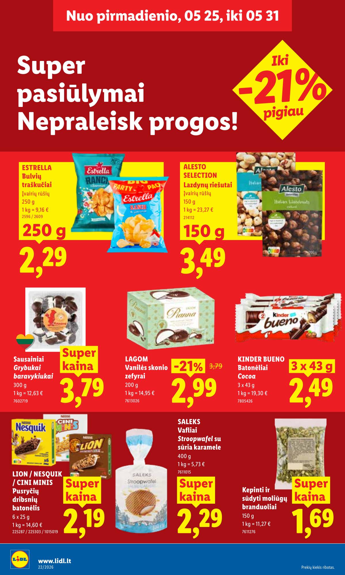 Lidl - LIDL SAVAITĖS Maisto prekių akcijų leidinys 14 puslapis