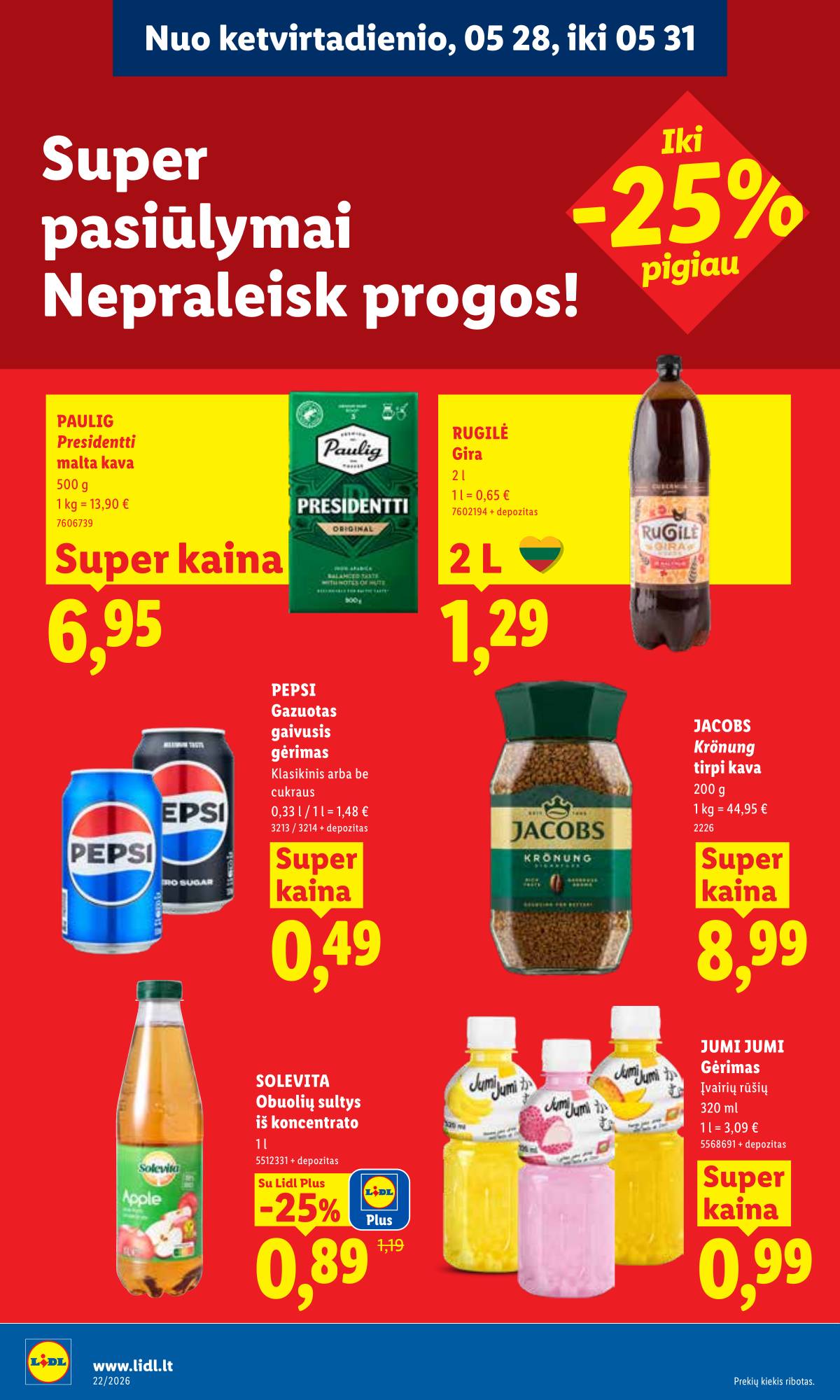 Lidl - LIDL SAVAITĖS Maisto prekių akcijų leidinys 22 puslapis