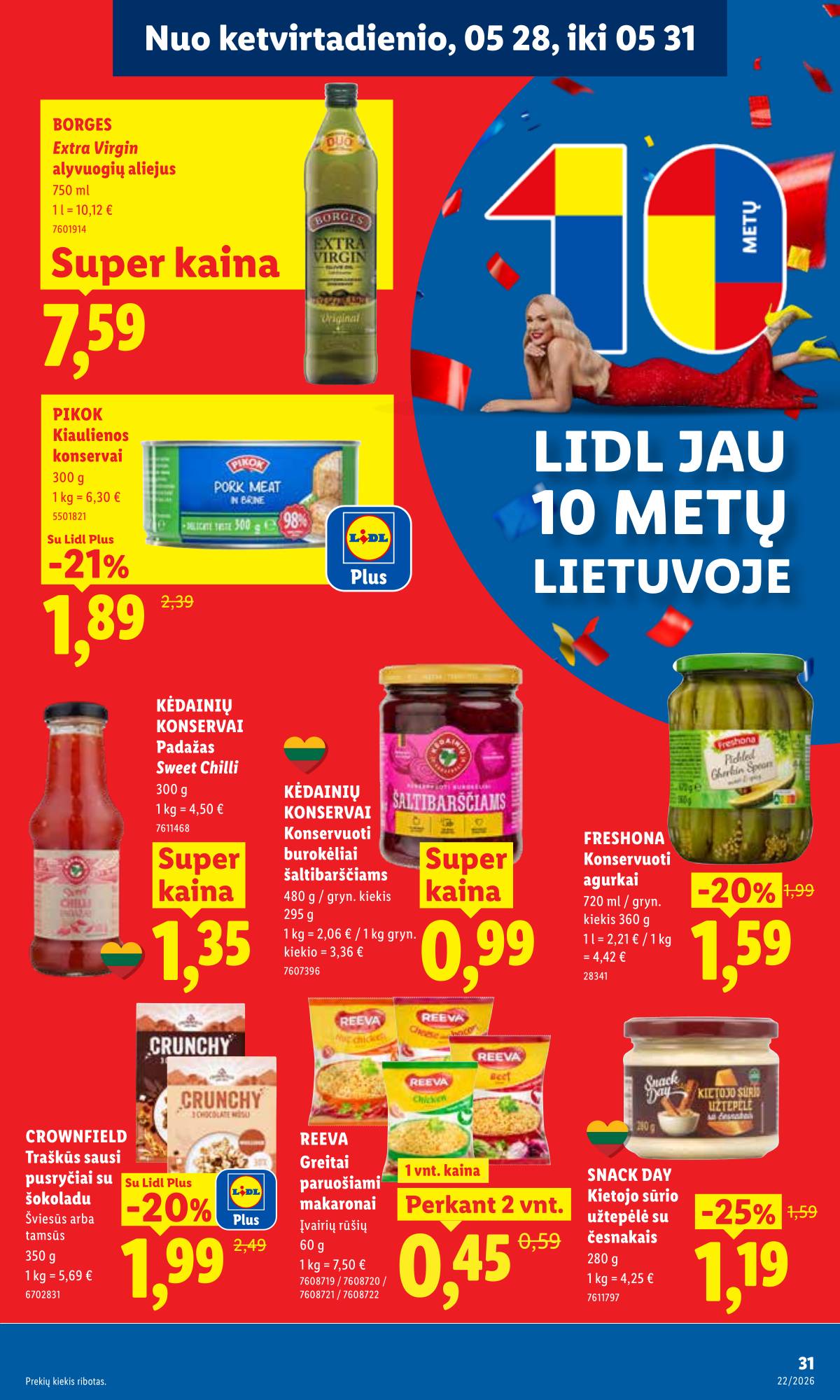 Lidl - LIDL SAVAITĖS Maisto prekių akcijų leidinys 23 puslapis
