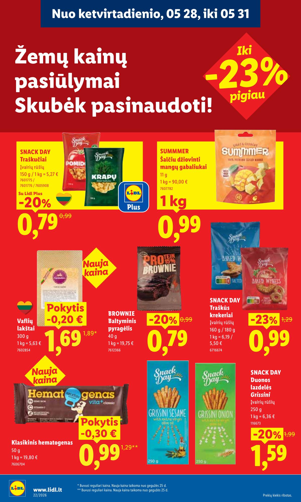 Lidl - LIDL SAVAITĖS Maisto prekių akcijų leidinys 26 puslapis