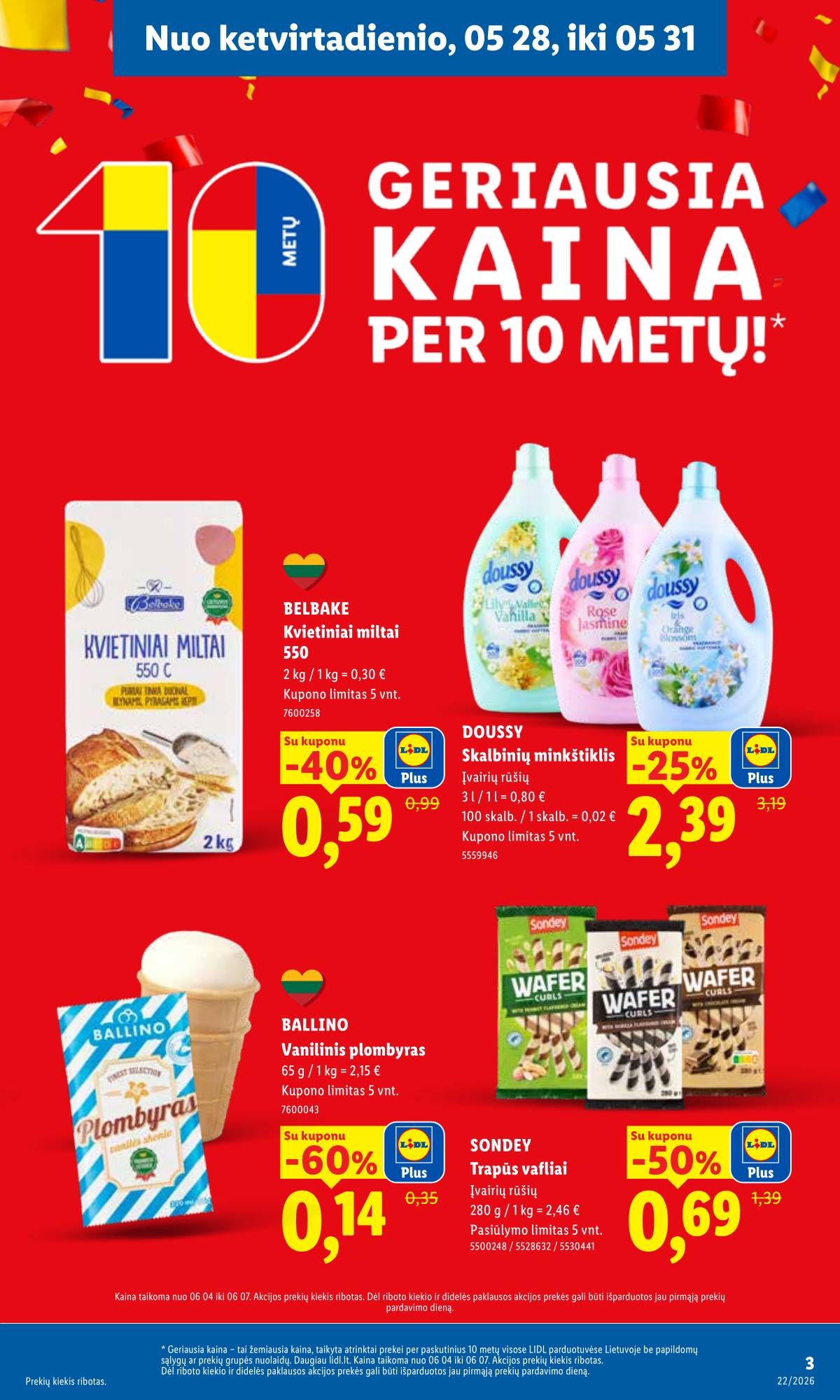 Lidl - LIDL SAVAITĖS Maisto prekių akcijų leidinys 3 puslapis