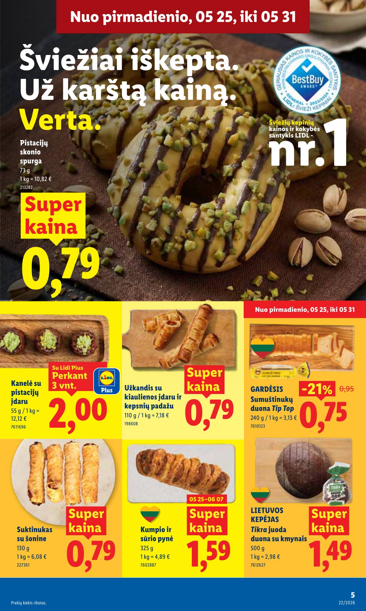 Lidl - LIDL SAVAITĖS Maisto prekių akcijų leidinys 5 puslapis