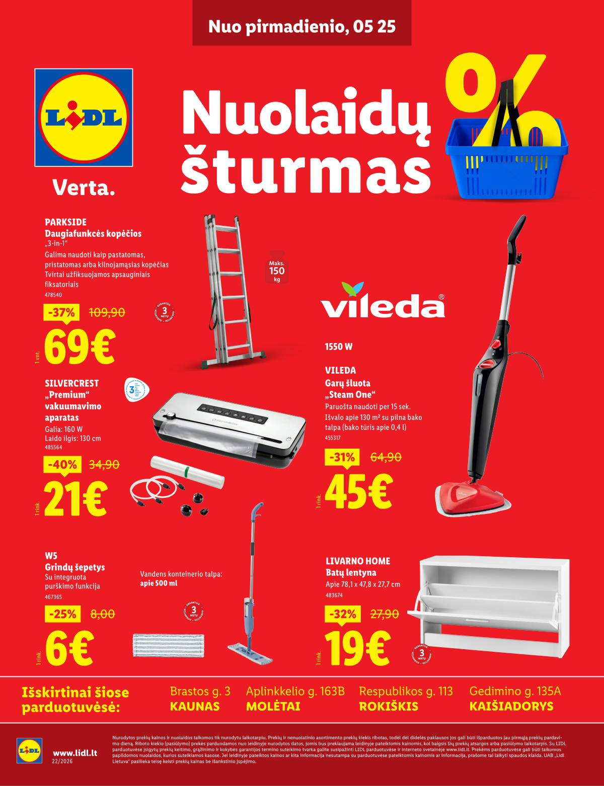 Lidl - Keturiose LIDL parduotuvėse! 1 puslapis