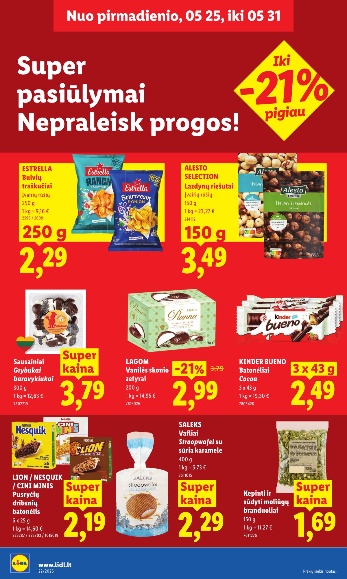 Lidl - LIDL SAVAITĖS Maisto prekių akcijų leidinys 16 puslapis