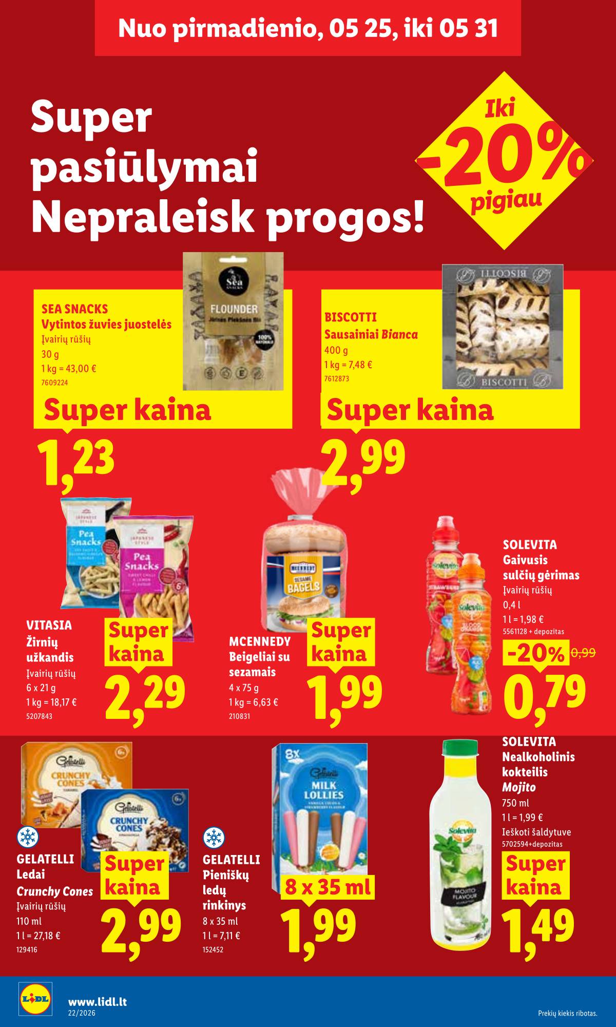 Lidl - LIDL SAVAITĖS Maisto prekių akcijų leidinys 20 puslapis