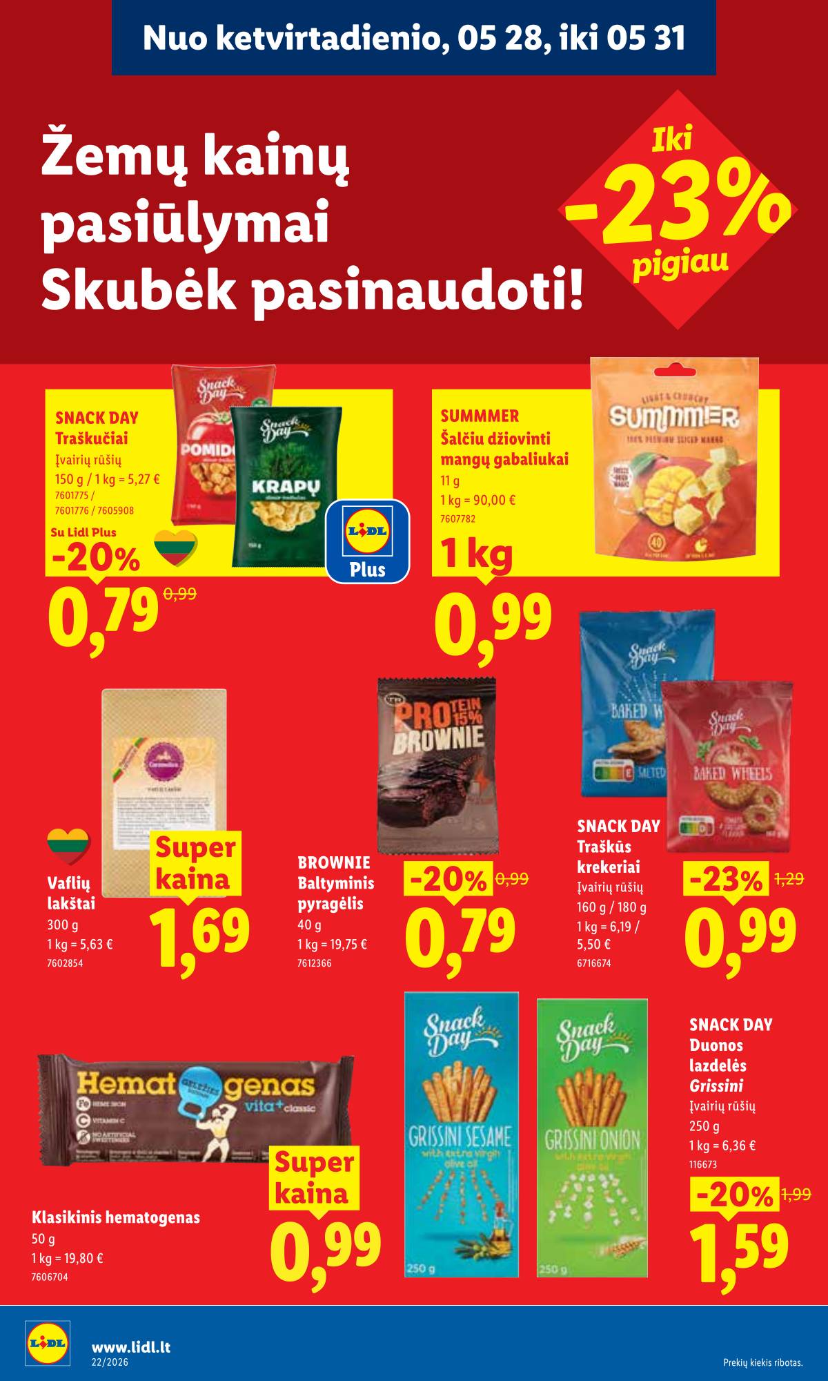 Lidl - LIDL SAVAITĖS Maisto prekių akcijų leidinys 34 puslapis