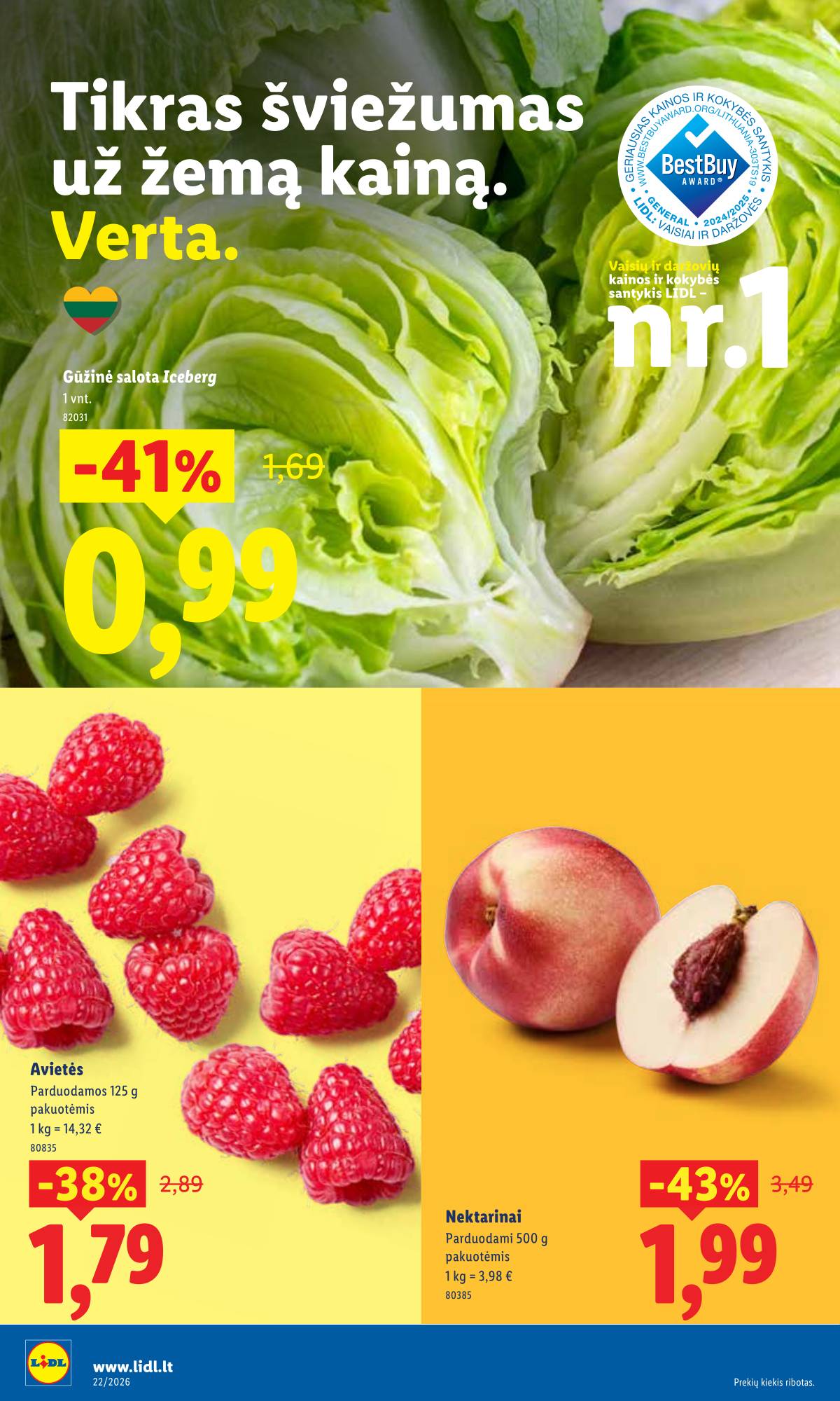 Lidl - LIDL SAVAITĖS Maisto prekių akcijų leidinys 36 puslapis