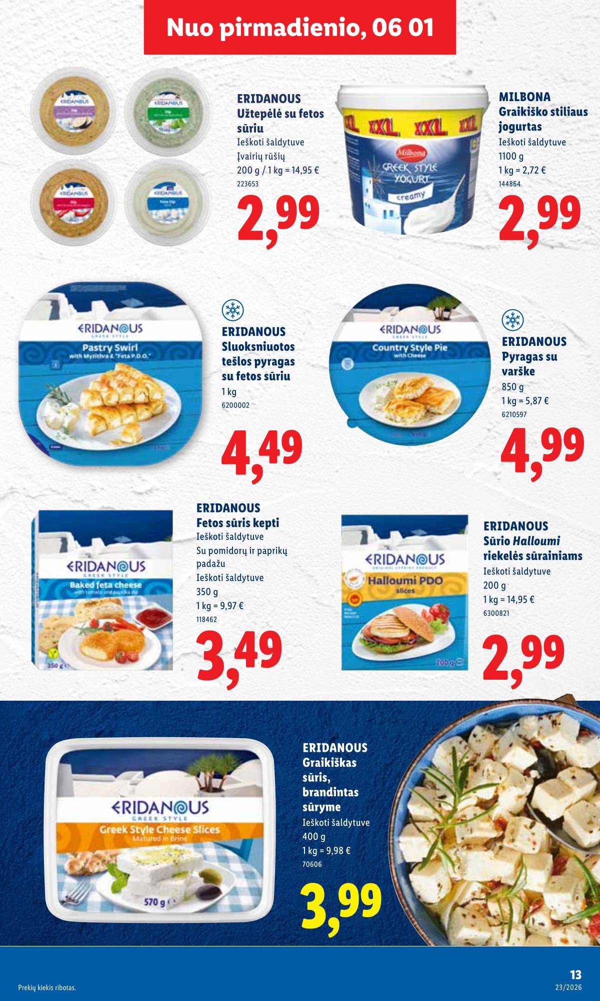 Lidl - LIDL SAVAITĖS Maisto prekių akcijų leidinys 13 puslapis