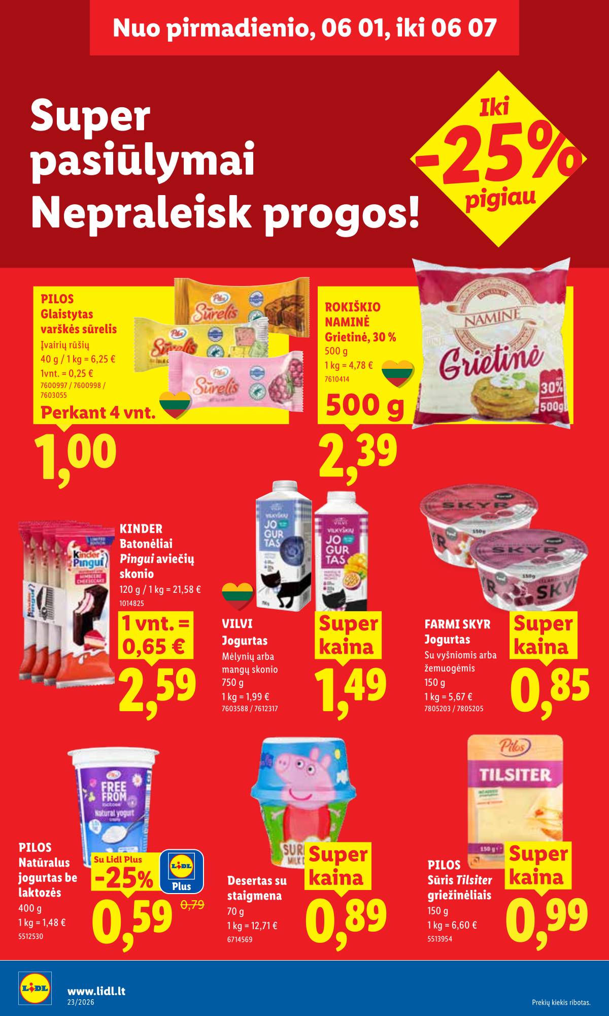 Lidl - LIDL SAVAITĖS Maisto prekių akcijų leidinys 16 puslapis