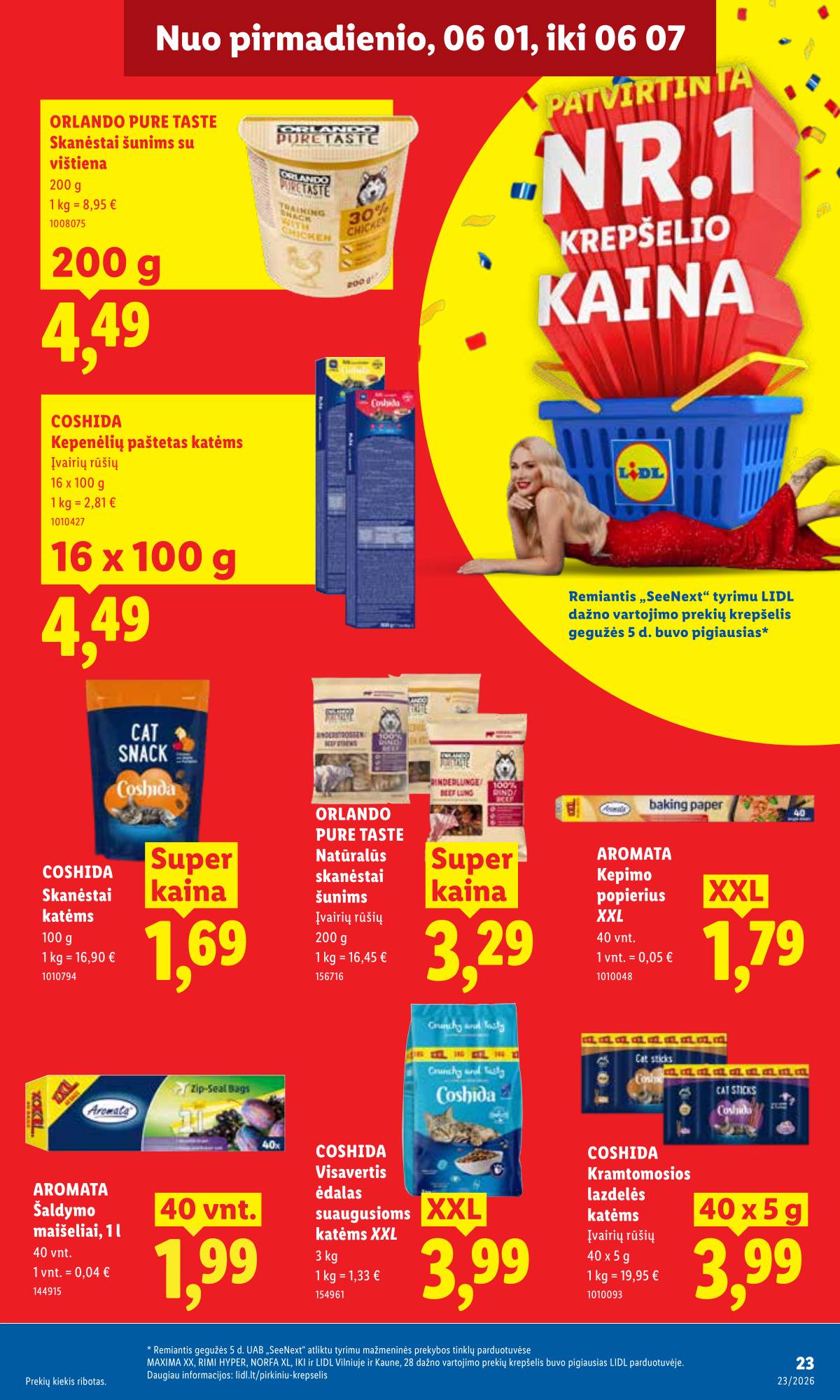 Lidl - LIDL SAVAITĖS Maisto prekių akcijų leidinys 23 puslapis