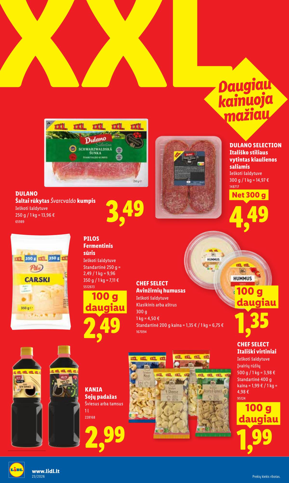 Lidl - LIDL SAVAITĖS Maisto prekių akcijų leidinys 26 puslapis