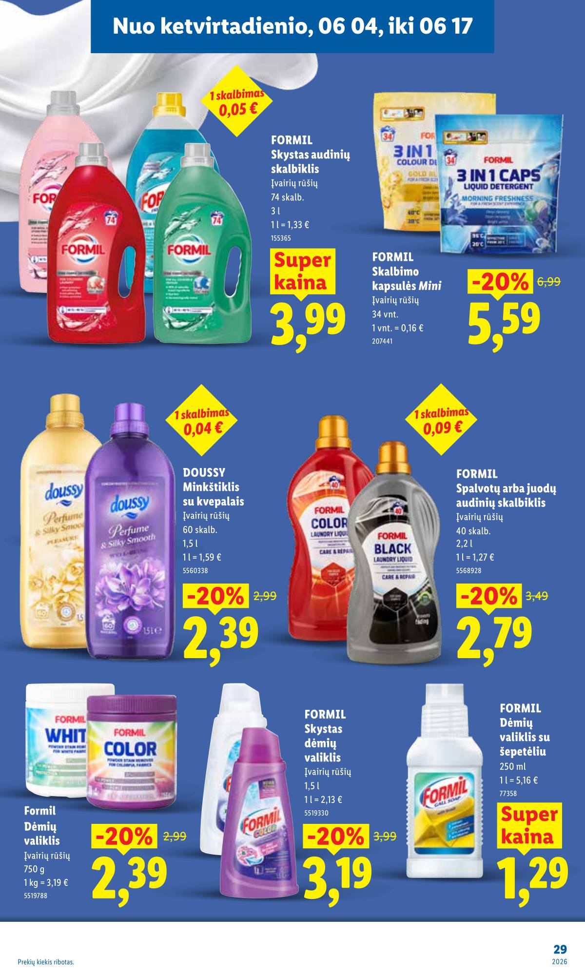 Lidl - LIDL SAVAITĖS Maisto prekių akcijų leidinys 29 puslapis