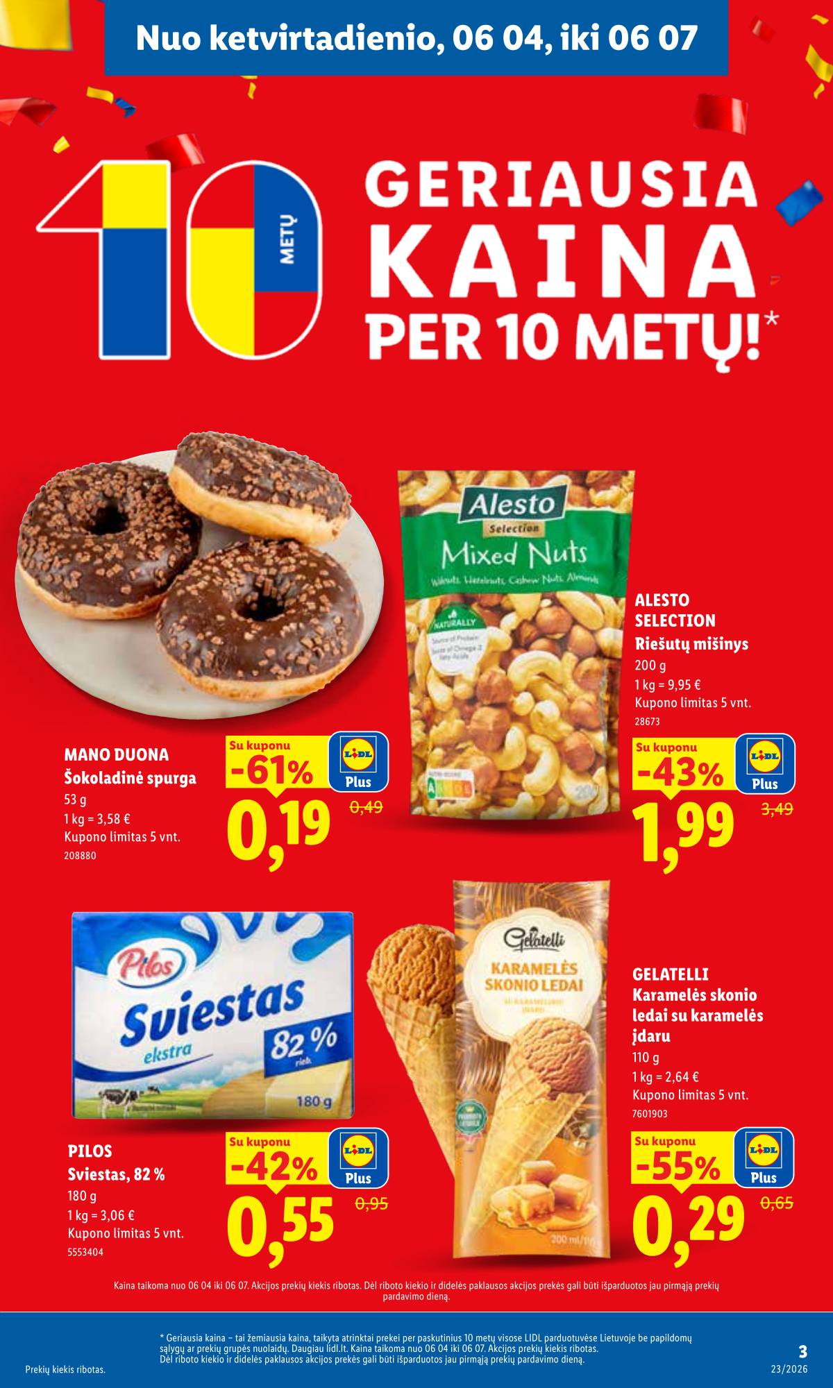 Lidl - LIDL SAVAITĖS Maisto prekių akcijų leidinys 3 puslapis