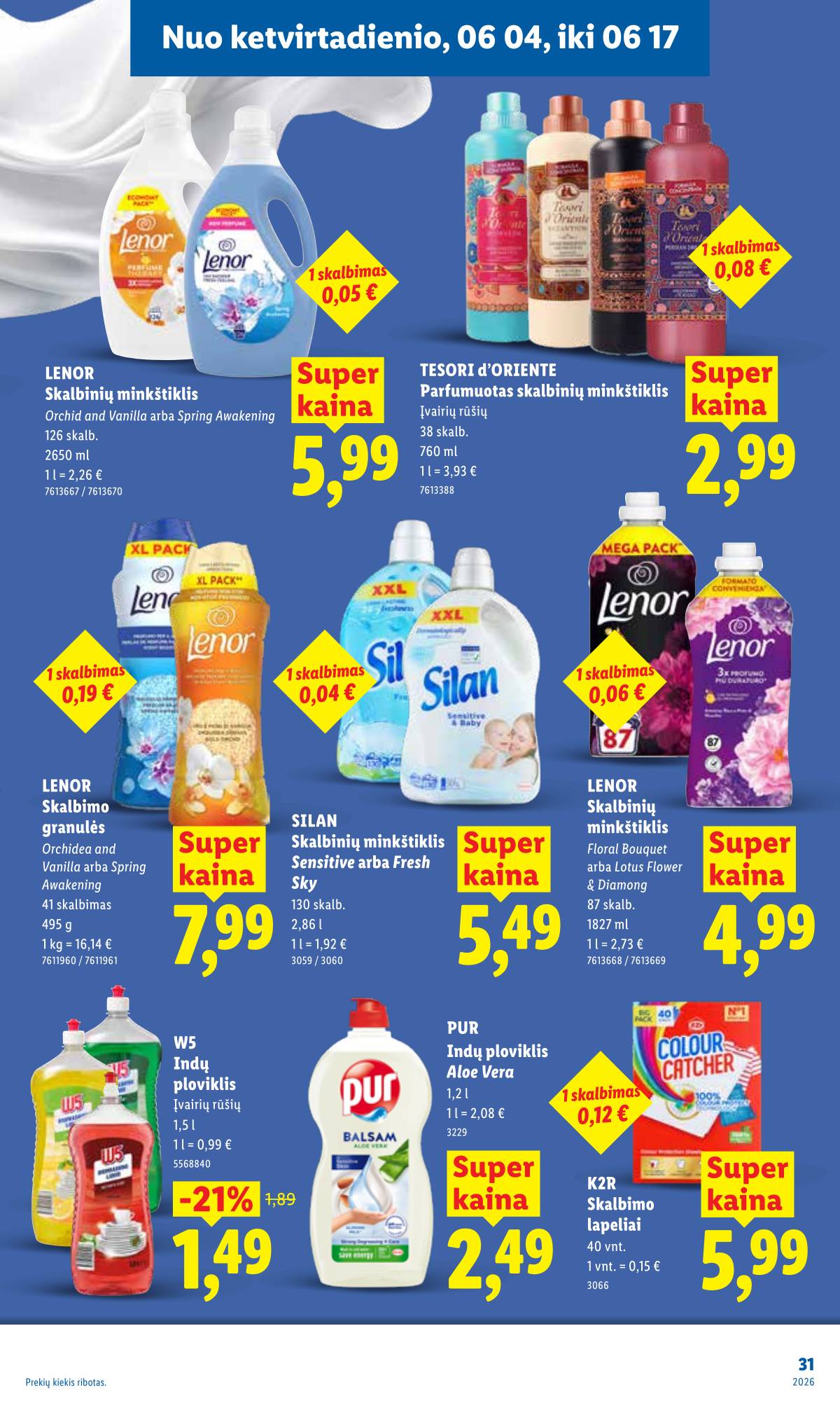 Lidl - LIDL SAVAITĖS Maisto prekių akcijų leidinys 31 puslapis