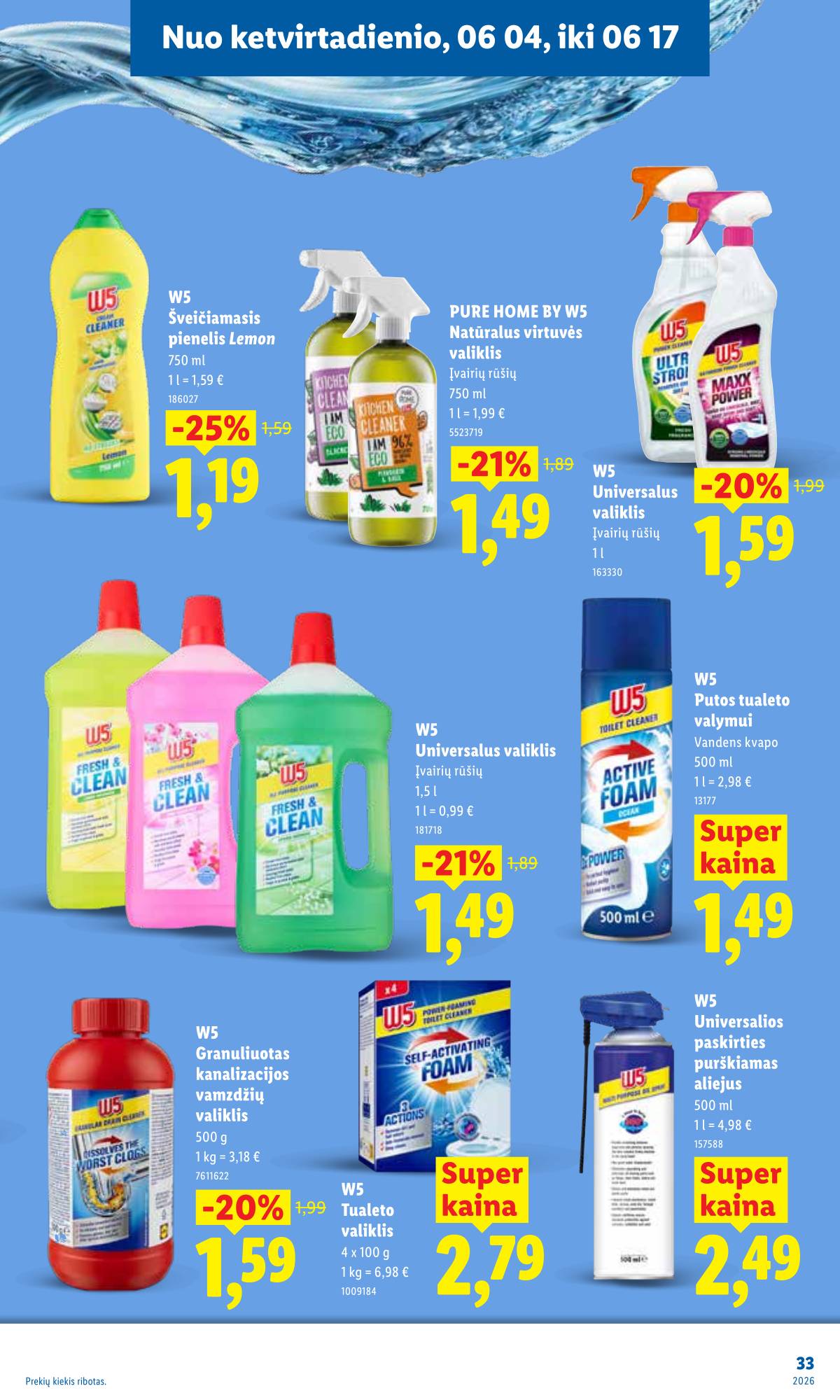 Lidl - LIDL SAVAITĖS Maisto prekių akcijų leidinys 33 puslapis