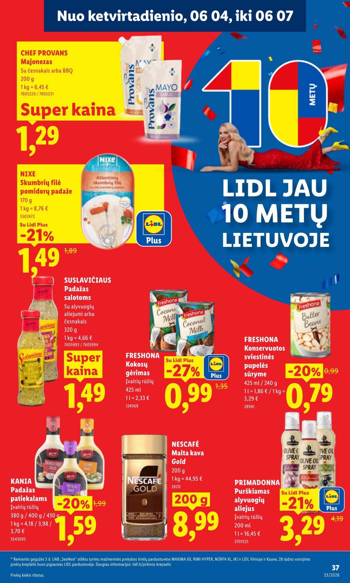 Lidl - LIDL SAVAITĖS Maisto prekių akcijų leidinys 37 puslapis
