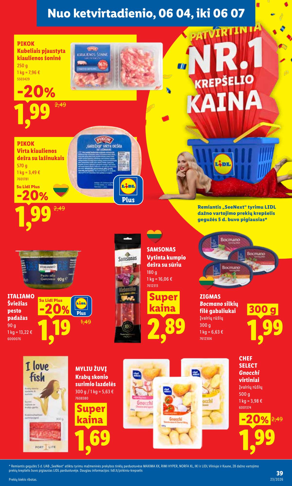 Lidl - LIDL SAVAITĖS Maisto prekių akcijų leidinys 39 puslapis