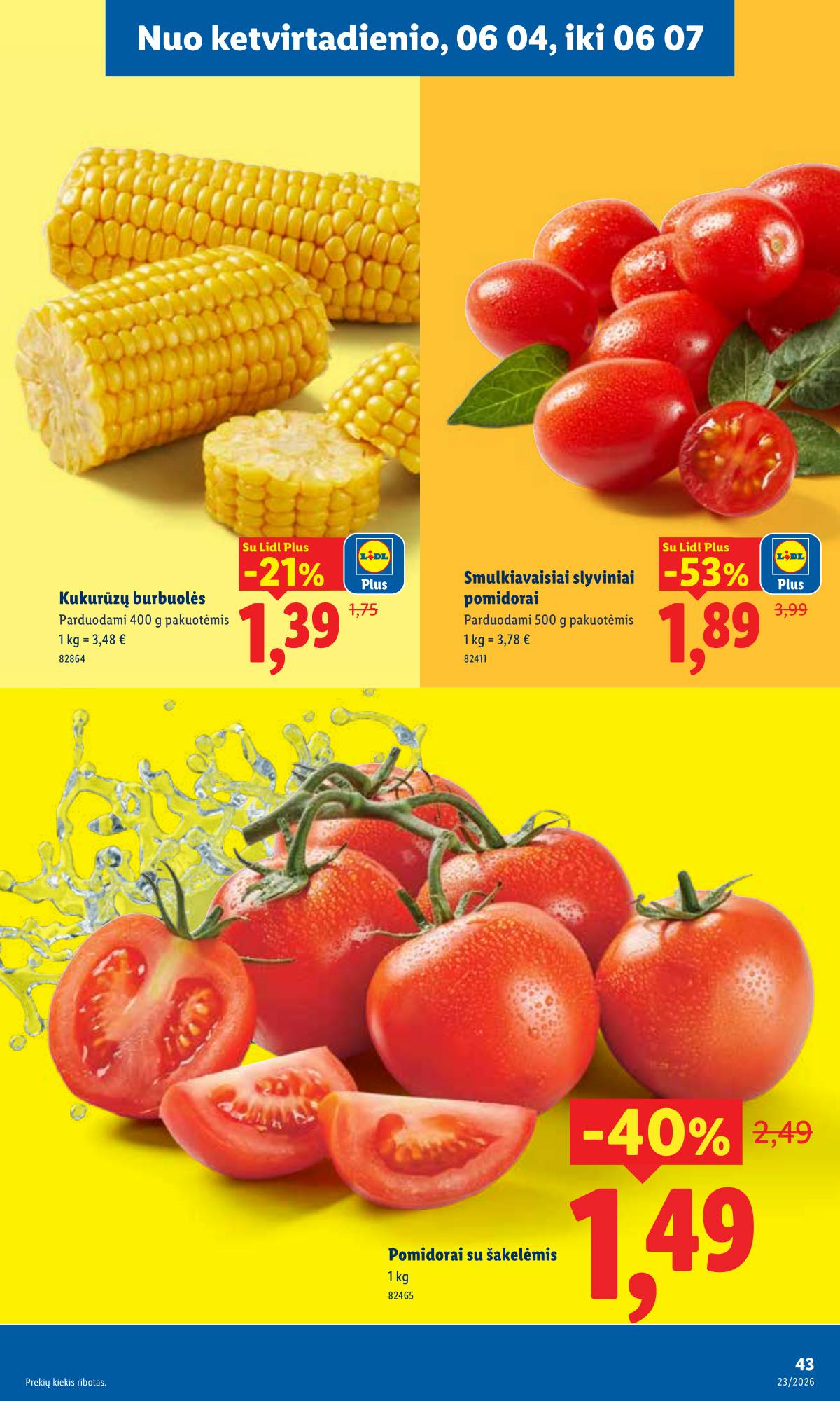Lidl - LIDL SAVAITĖS Maisto prekių akcijų leidinys 43 puslapis