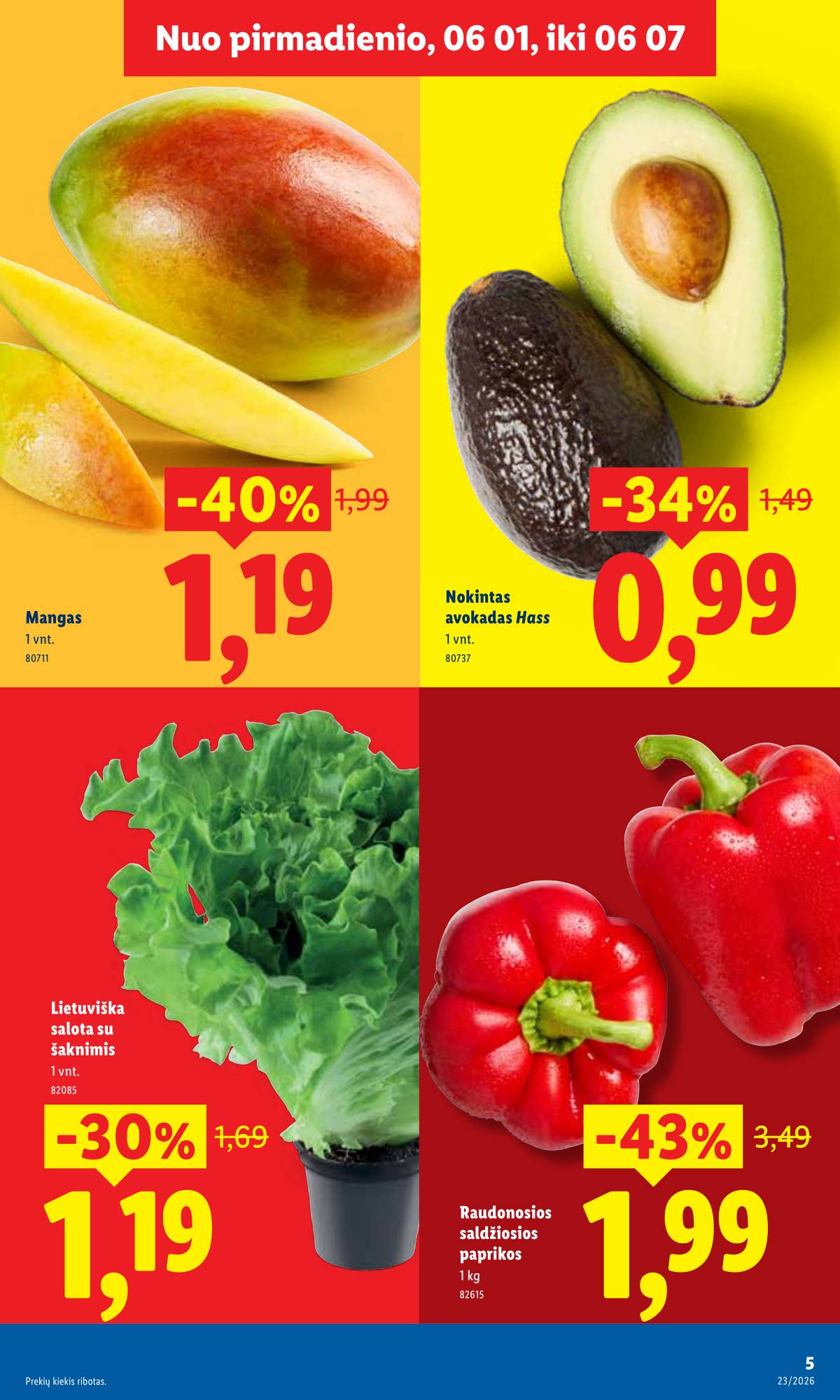 Lidl - LIDL SAVAITĖS Maisto prekių akcijų leidinys 5 puslapis
