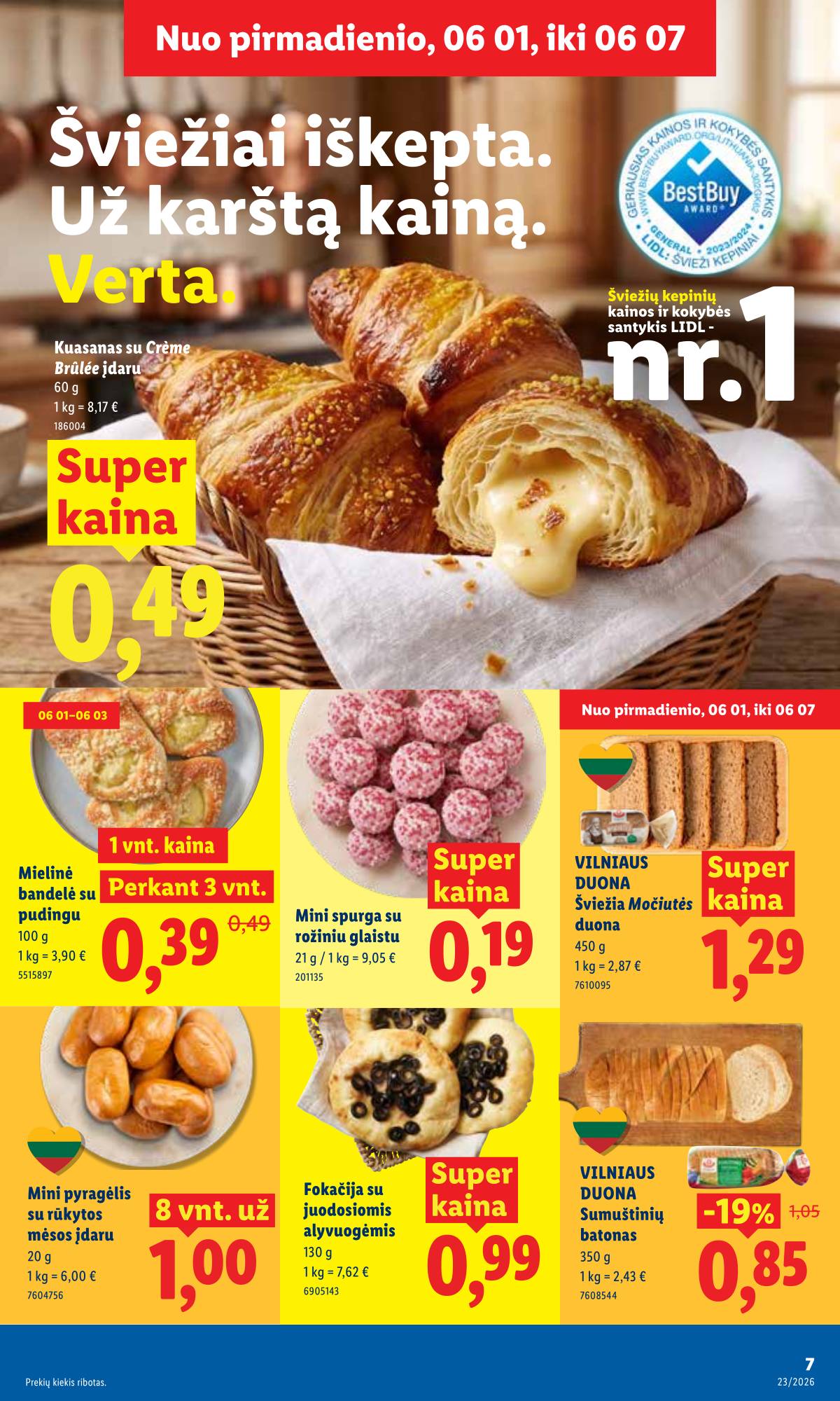 Lidl - LIDL SAVAITĖS Maisto prekių akcijų leidinys 7 puslapis