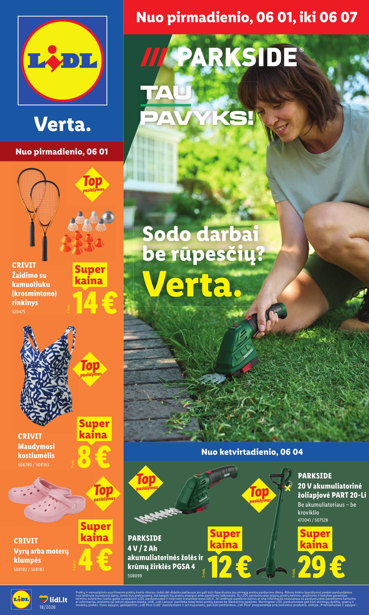 Lidl - LIDL Ne maisto prekių akcijų leidinys 1 puslapis