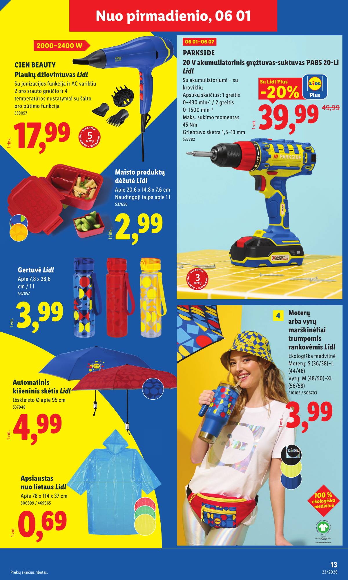 Lidl - LIDL Ne maisto prekių akcijų leidinys 13 puslapis