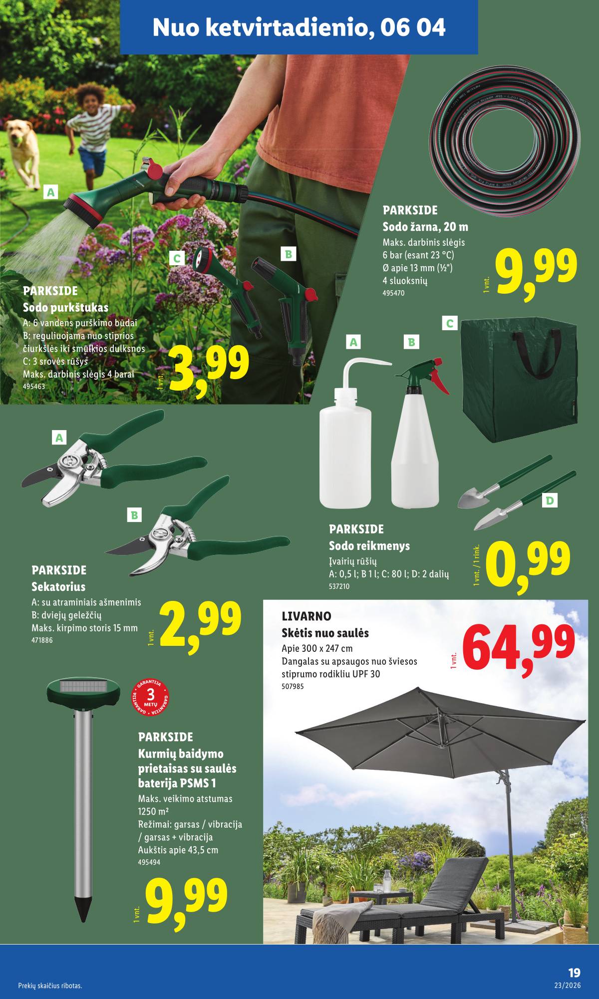 Lidl - LIDL Ne maisto prekių akcijų leidinys 19 puslapis
