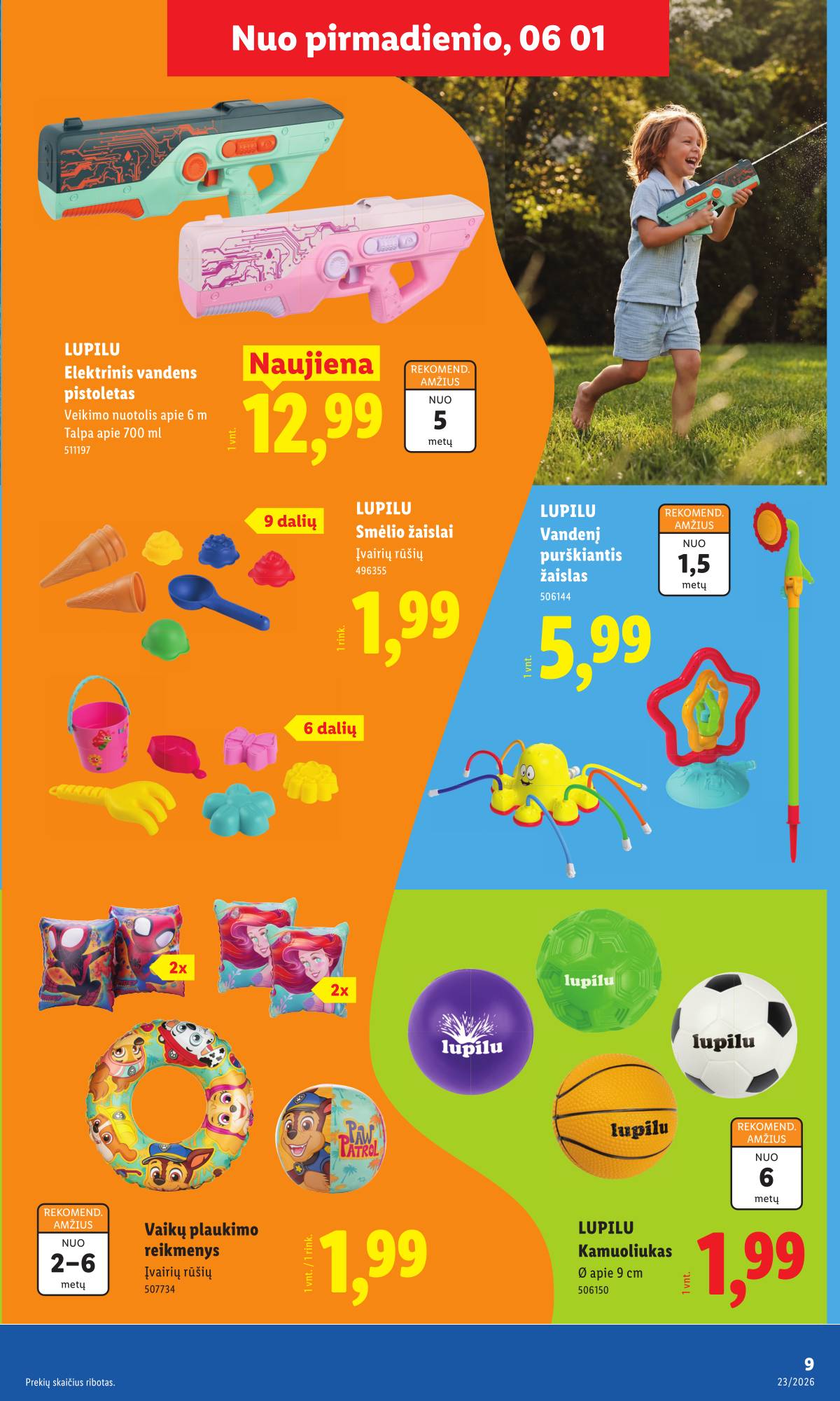 Lidl - LIDL Ne maisto prekių akcijų leidinys 9 puslapis
