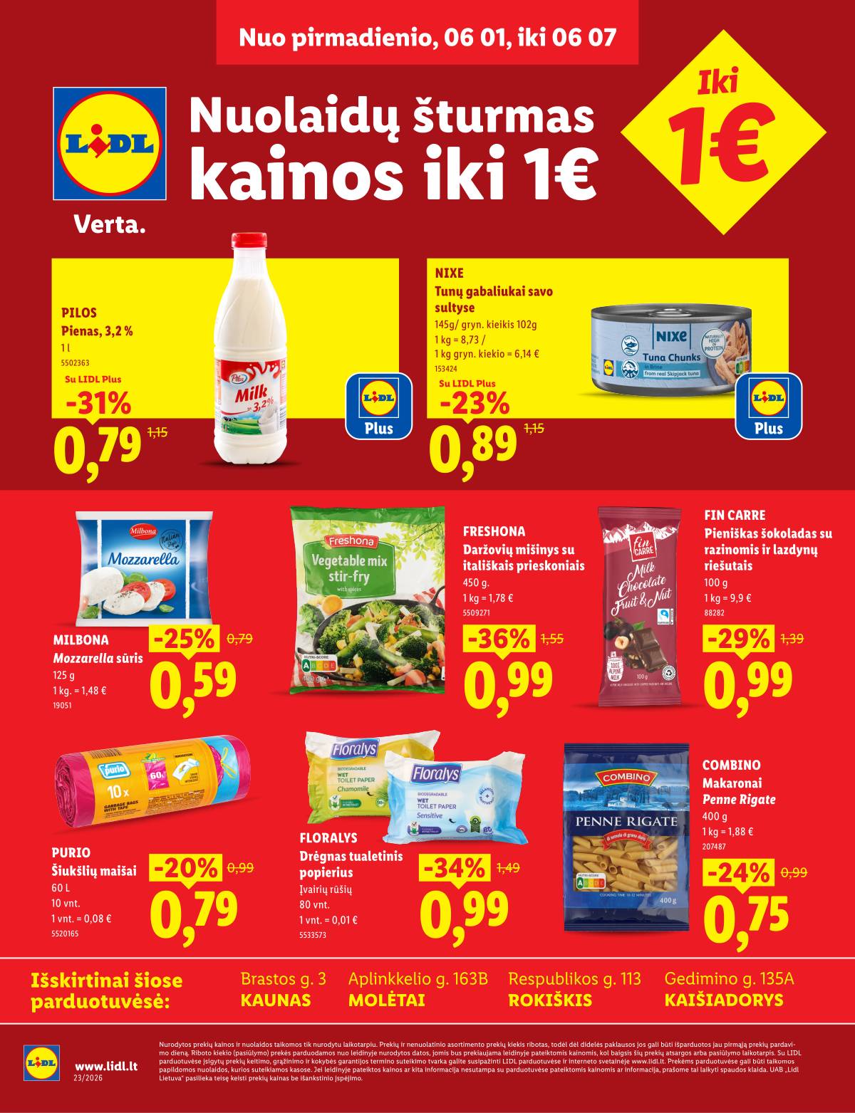 Lidl - Keturiose LIDL parduotuvėse! 1 puslapis