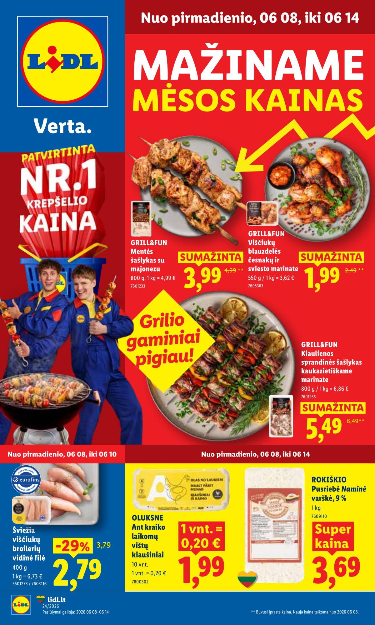Lidl - LIDL SAVAITĖS Maisto prekių akcijų leidinys 1 puslapis