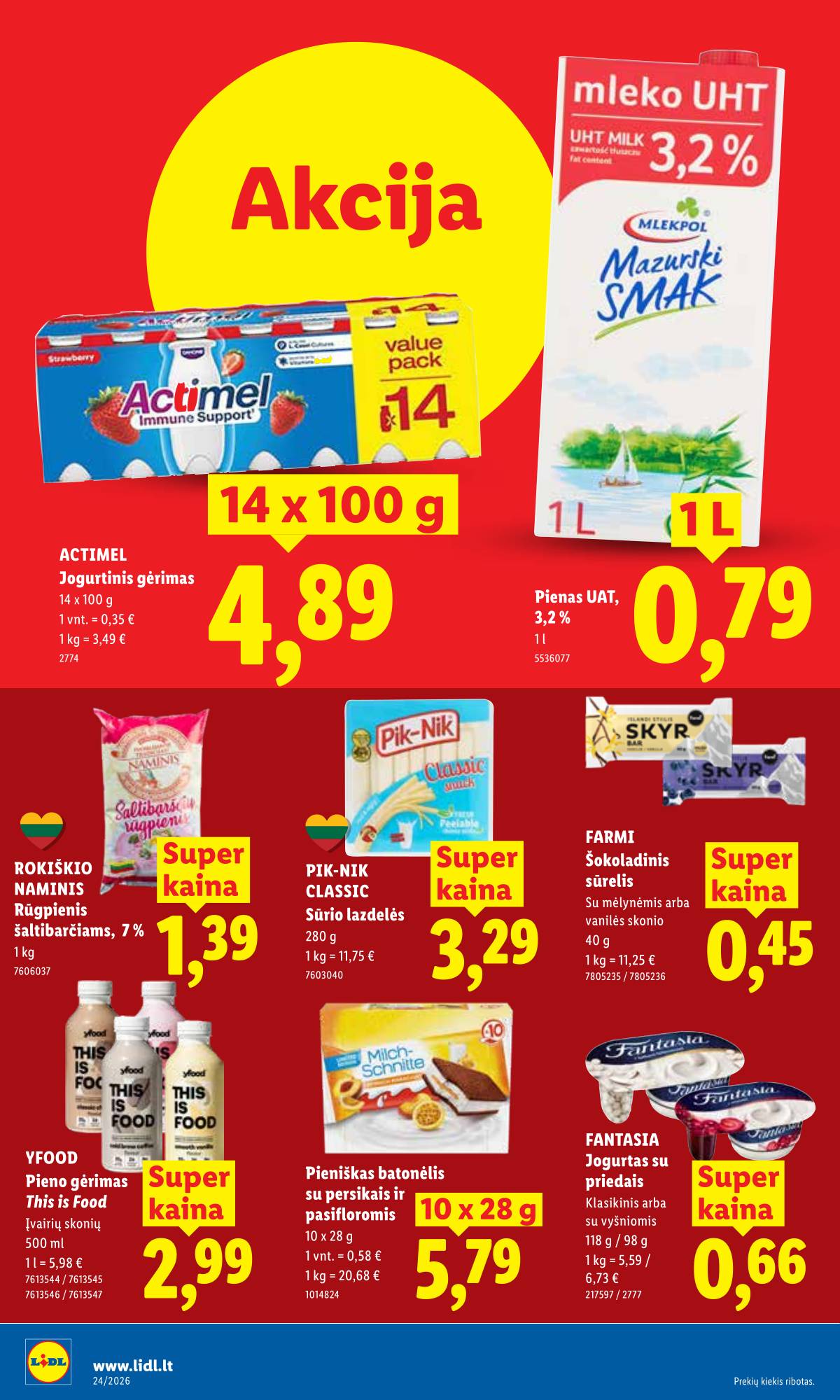 Lidl - LIDL SAVAITĖS Maisto prekių akcijų leidinys 12 puslapis