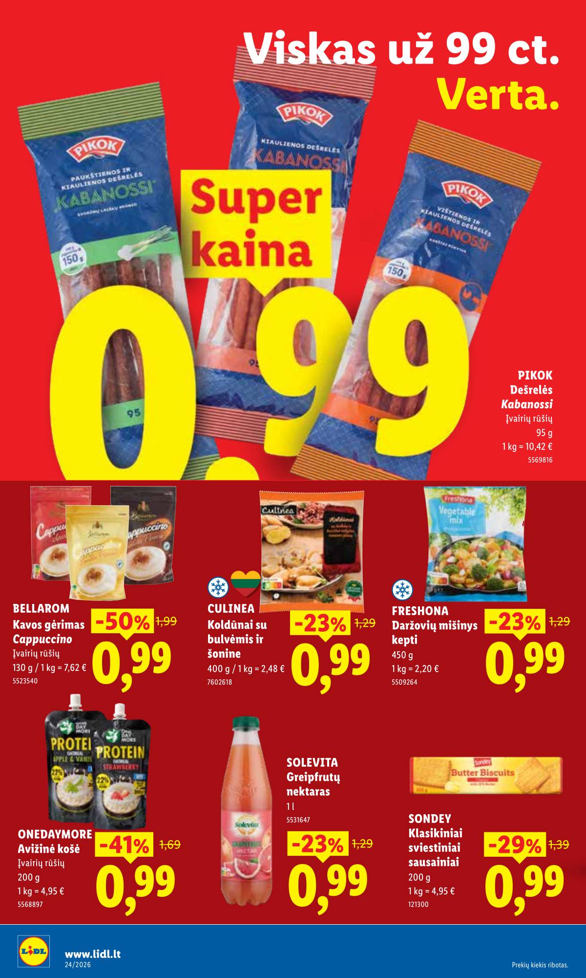 Lidl - LIDL SAVAITĖS Maisto prekių akcijų leidinys 16 puslapis