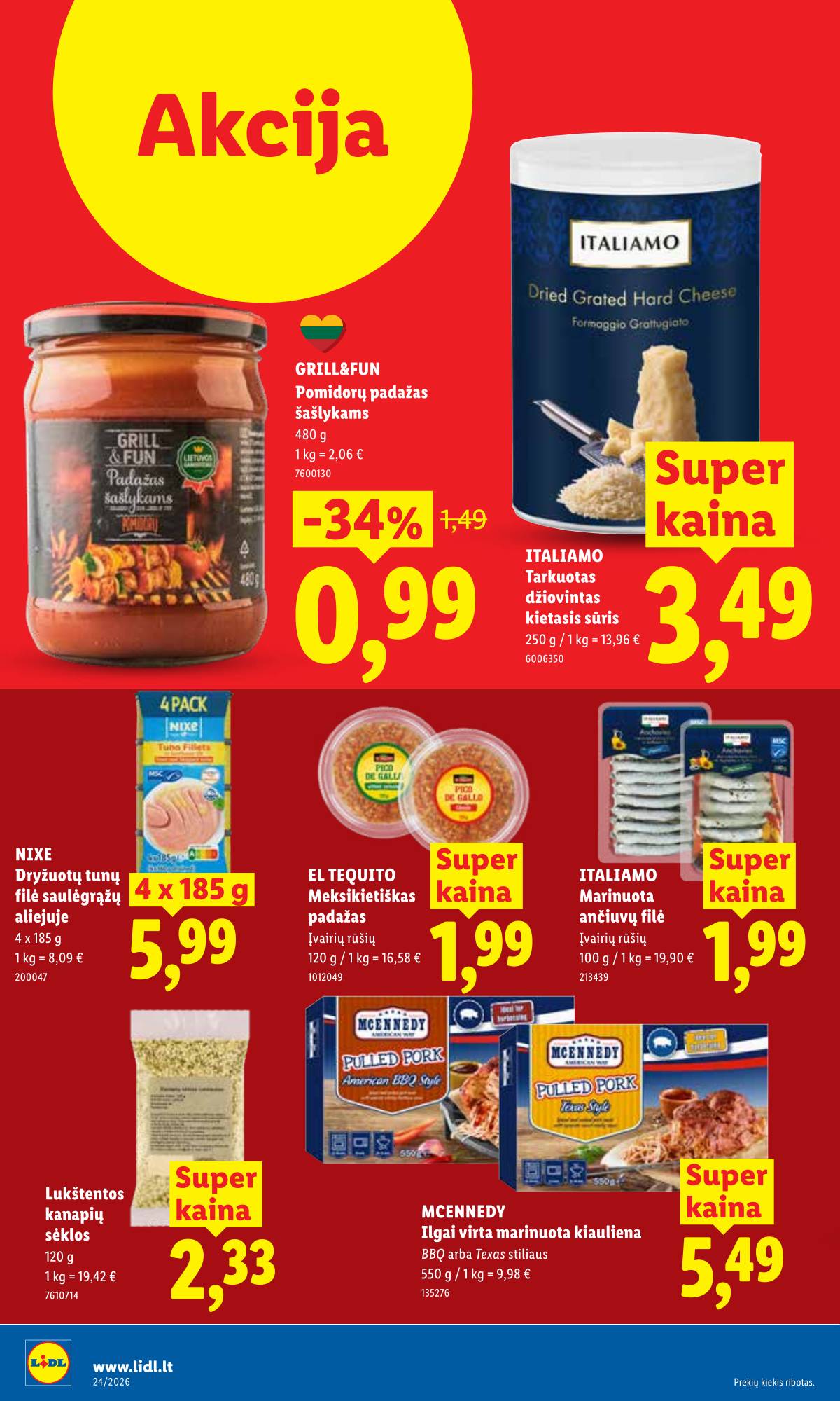 Lidl - LIDL SAVAITĖS Maisto prekių akcijų leidinys 20 puslapis