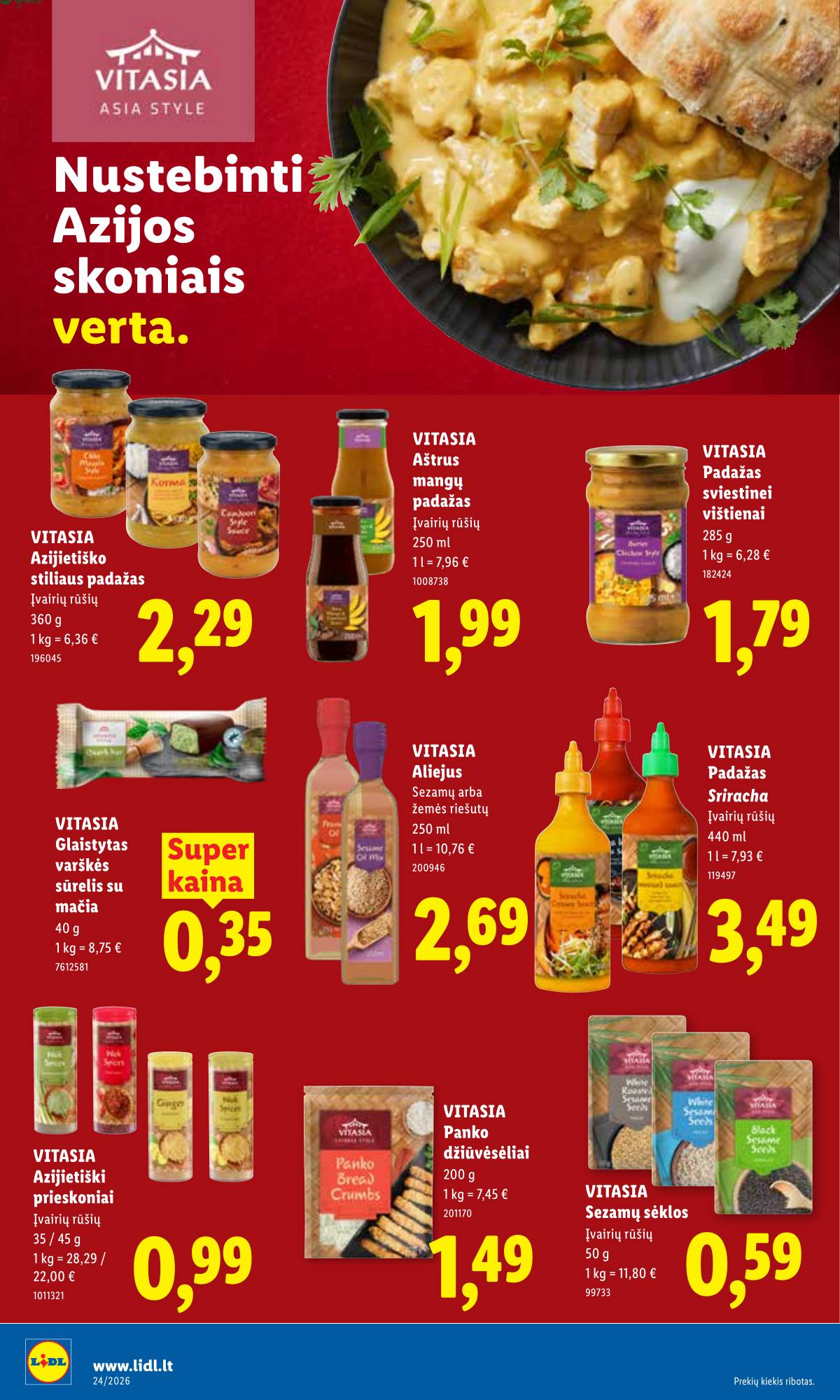 Lidl - LIDL SAVAITĖS Maisto prekių akcijų leidinys 24 puslapis