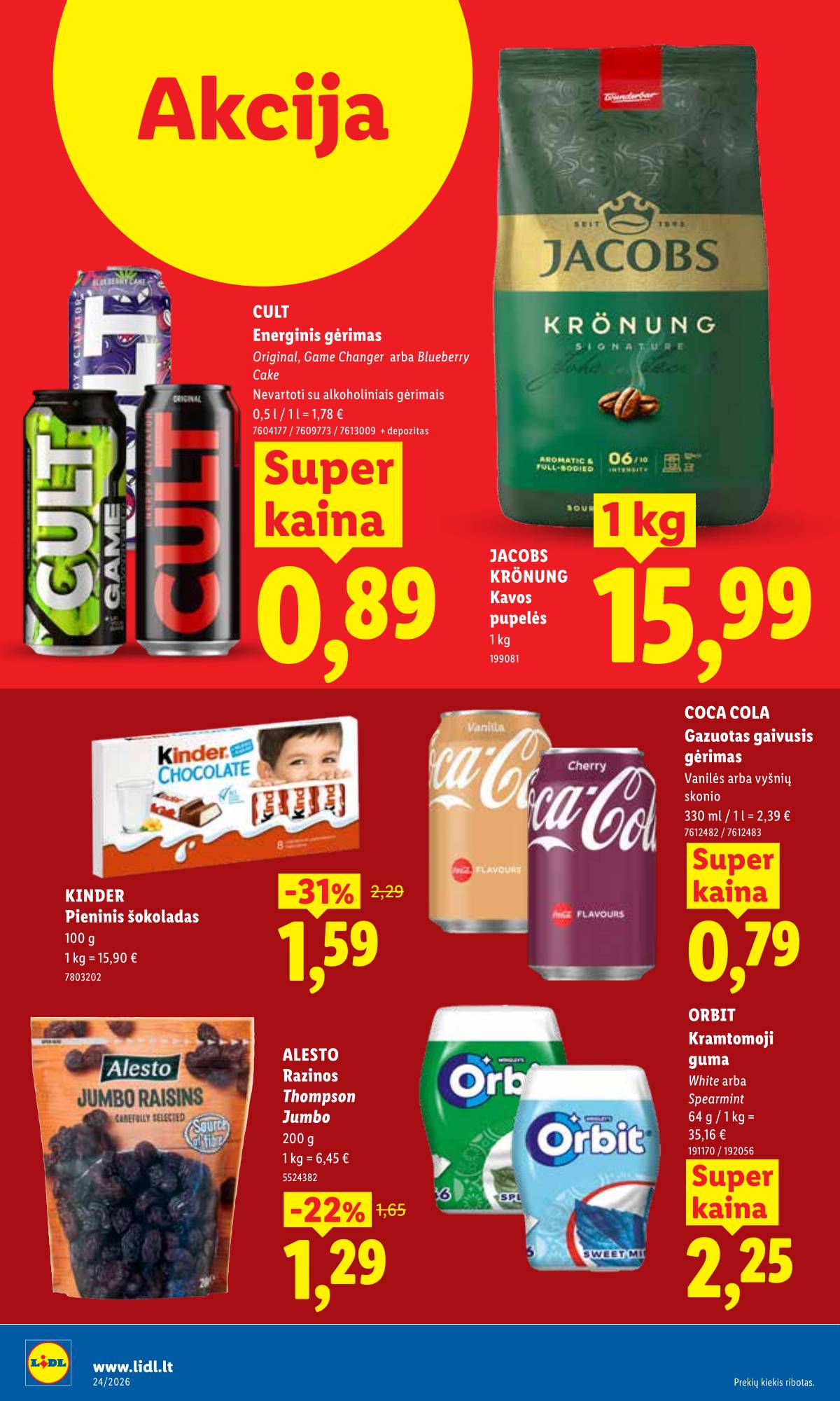 Lidl - LIDL SAVAITĖS Maisto prekių akcijų leidinys 28 puslapis