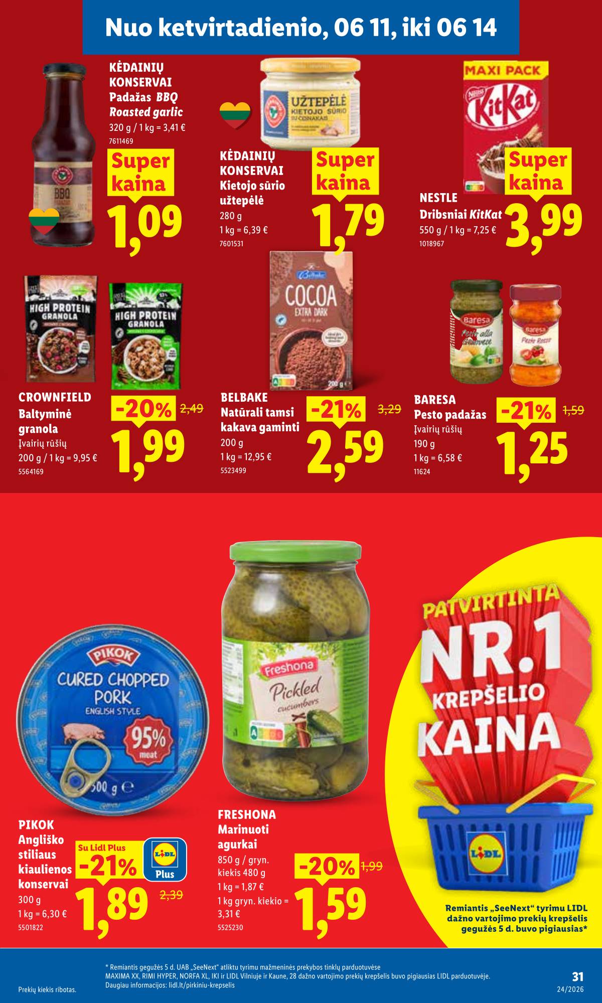 Lidl - LIDL SAVAITĖS Maisto prekių akcijų leidinys 29 puslapis