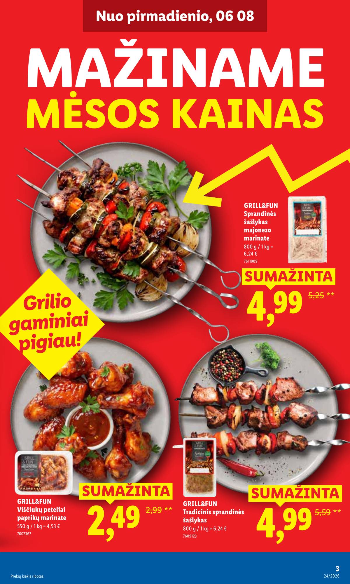 Lidl - LIDL SAVAITĖS Maisto prekių akcijų leidinys 3 puslapis